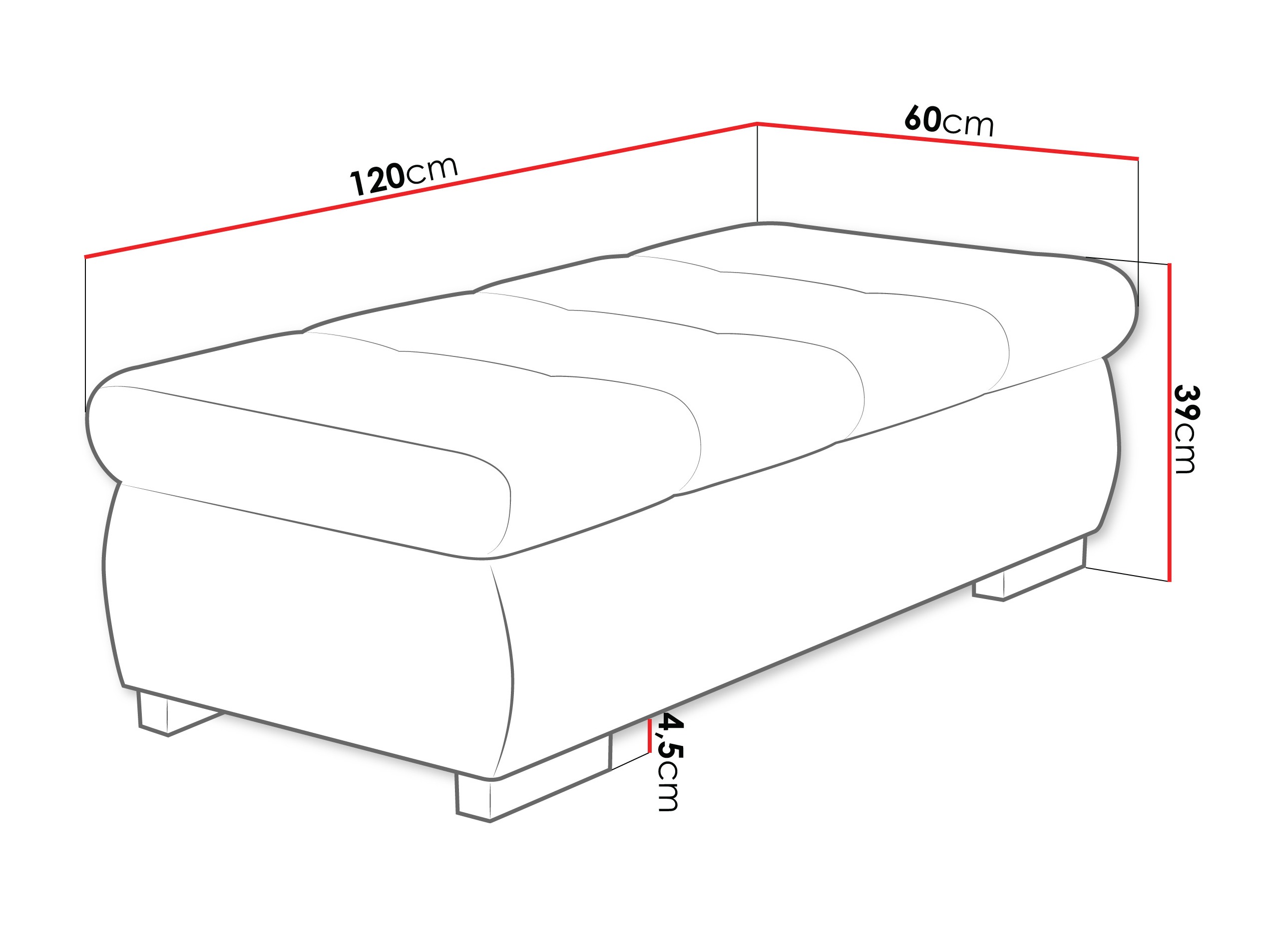 Upholstered bench Comfivo Nitor I (Clara 215.10)