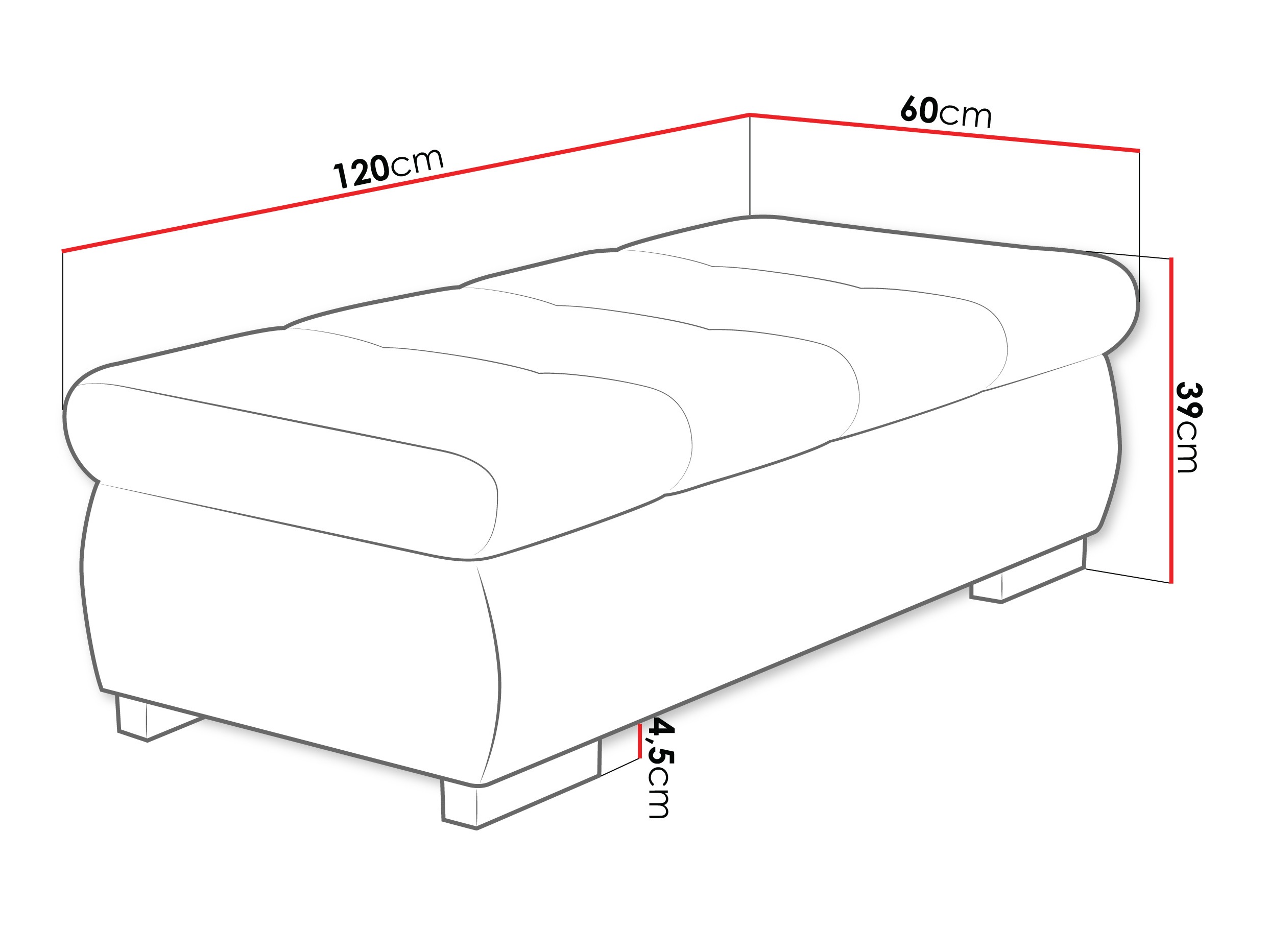 Upholstered bench Comfivo Nitor I (Flow 09)