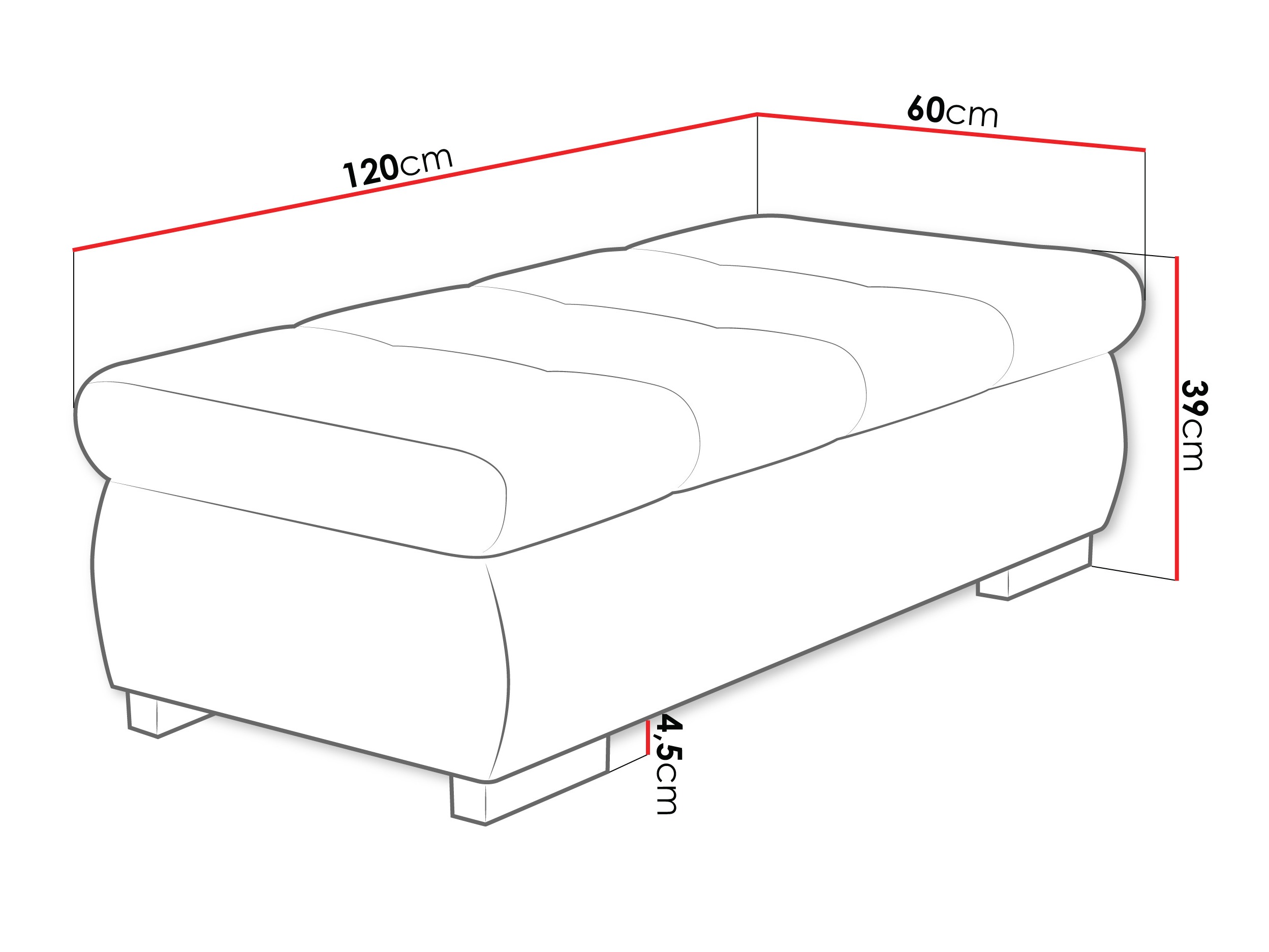 Upholstered bench Comfivo Nitor I (Lumo 55)