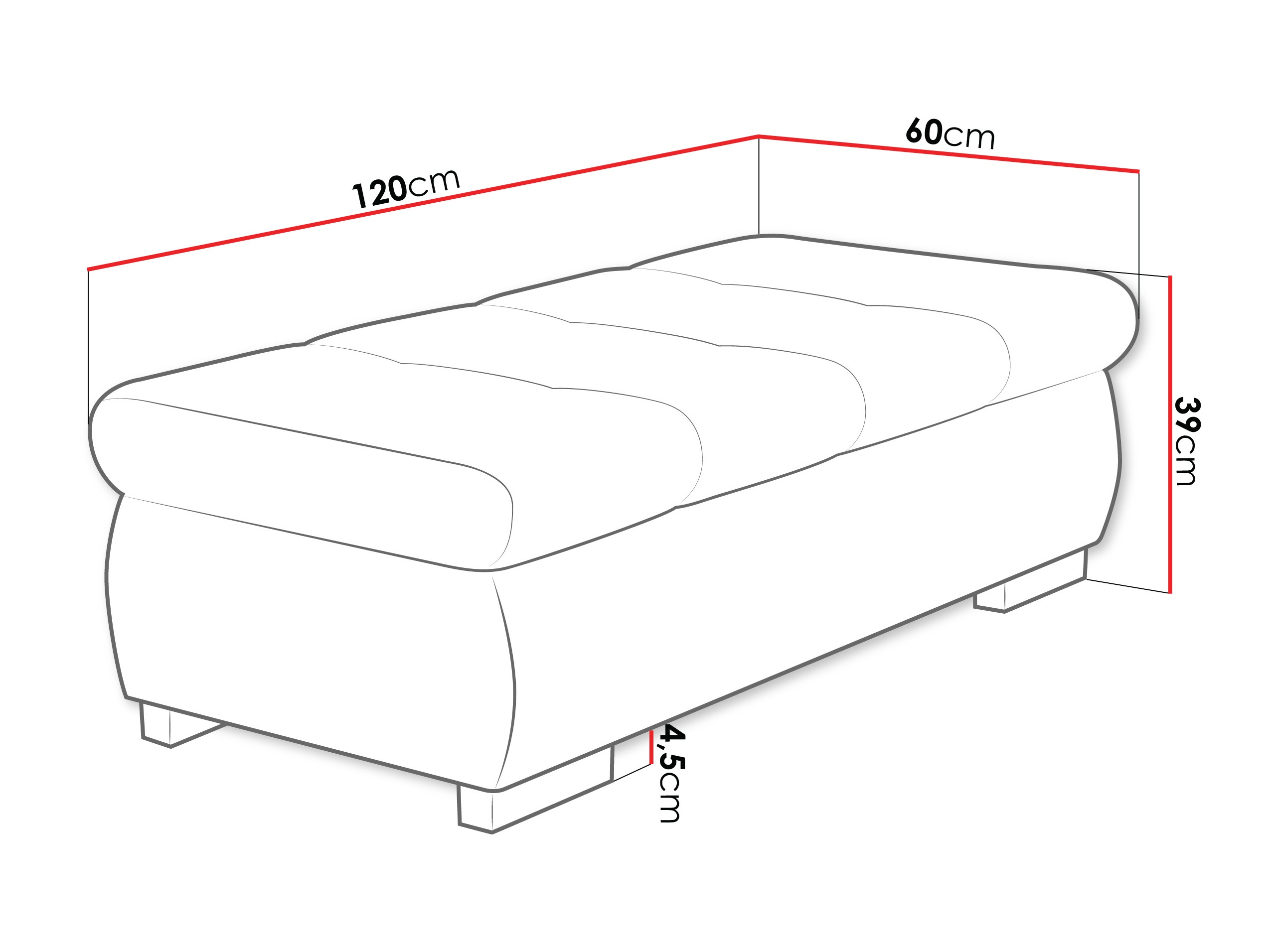 Upholstered bench Comfivo Nitor I (Margo 227.10)