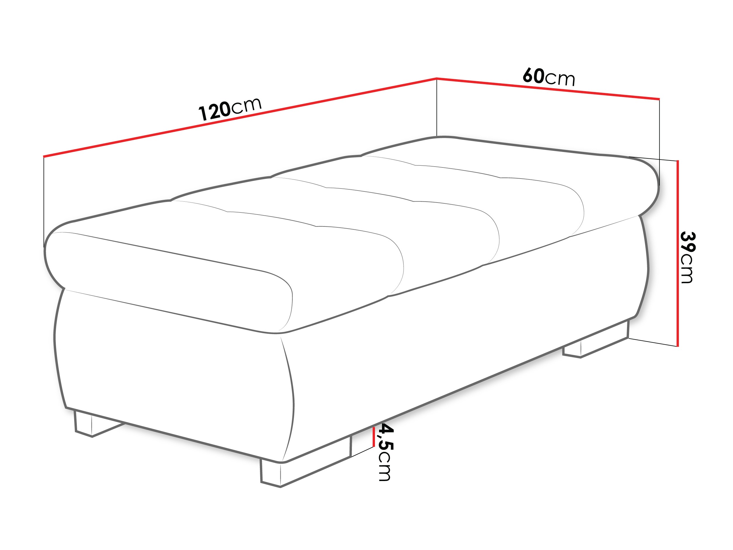 Upholstered bench Comfivo Nitor I (Margo 227.11)
