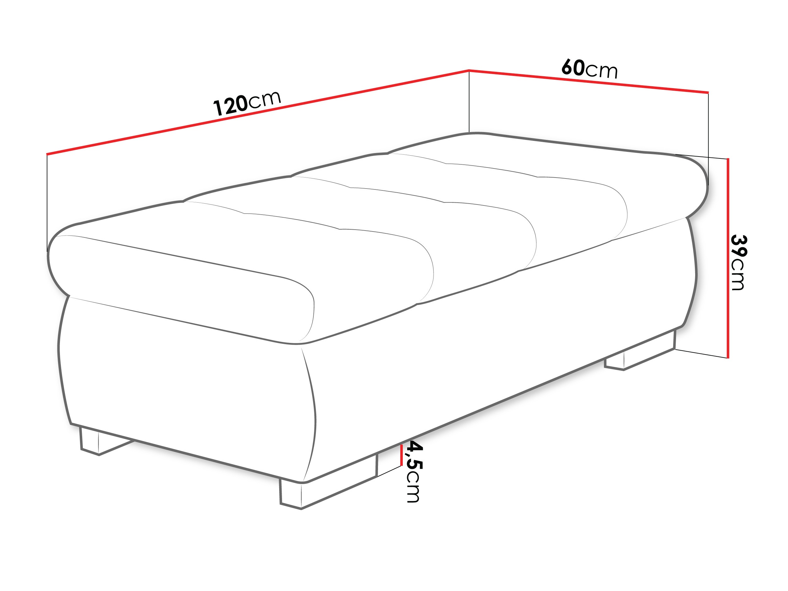 Upholstered bench Comfivo Nitor I (Soul 20)