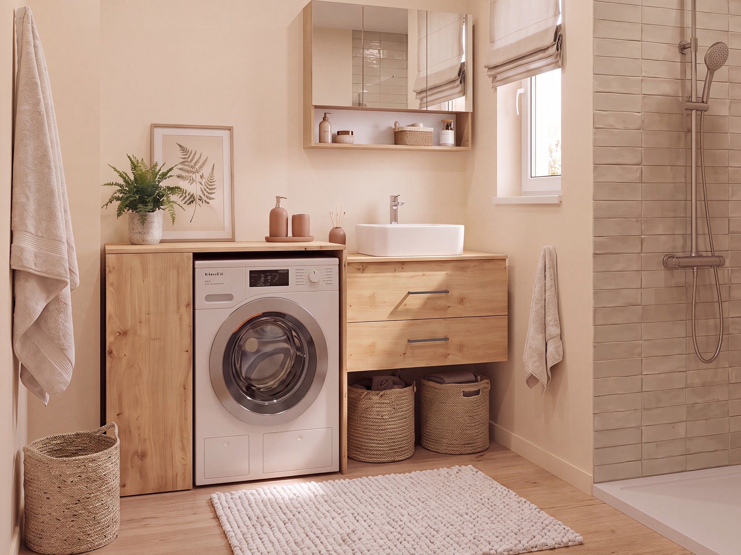 Standing bathroom cabinet Balelbo 114 (Artisan oak)