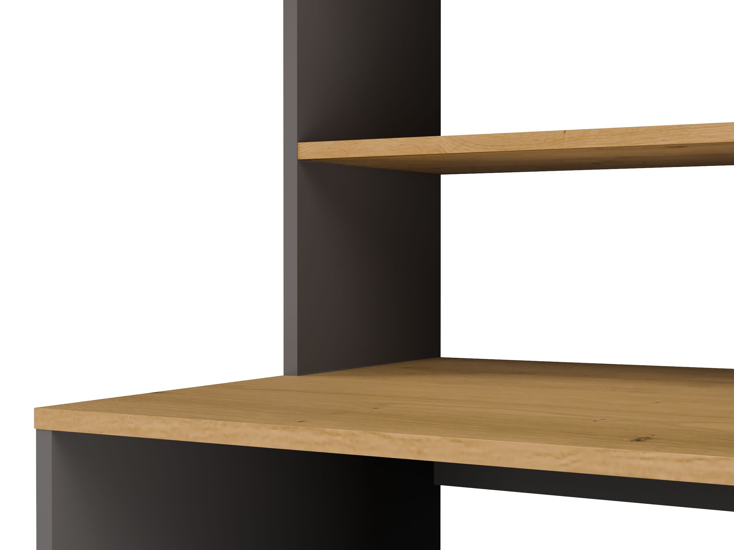 Bathroom shelf Balelbo 112 (Anthracite + Artisan oak)