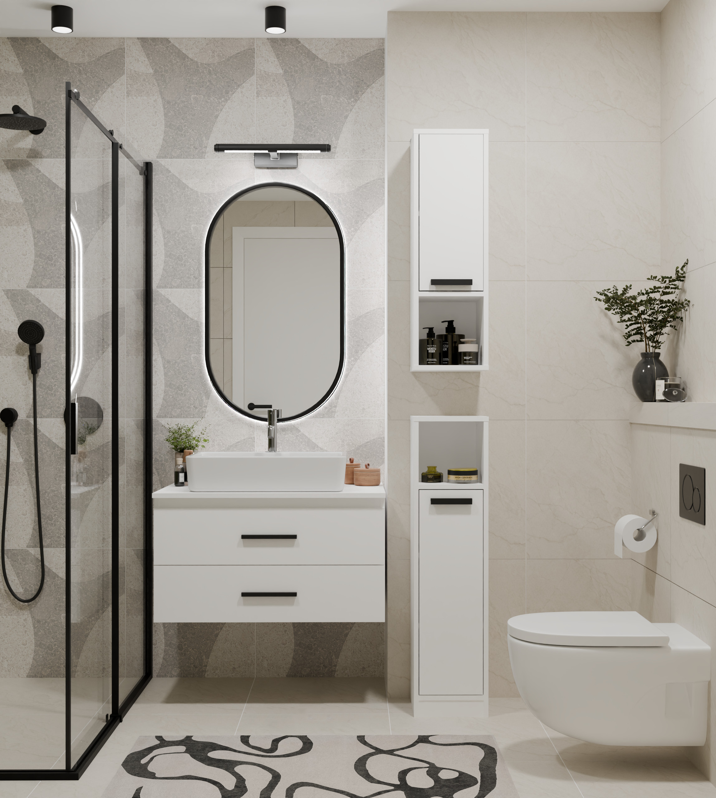Bathroom shelf Mandeville 381 (White)