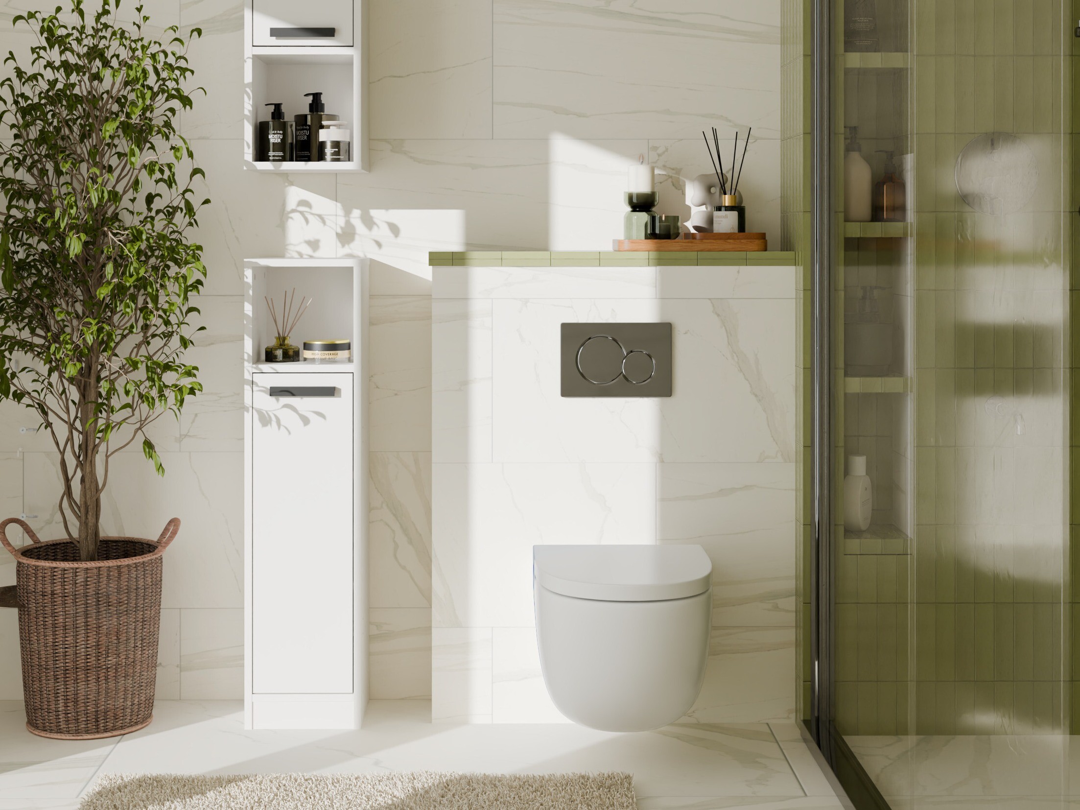 Bathroom shelf Mandeville 381 (White)