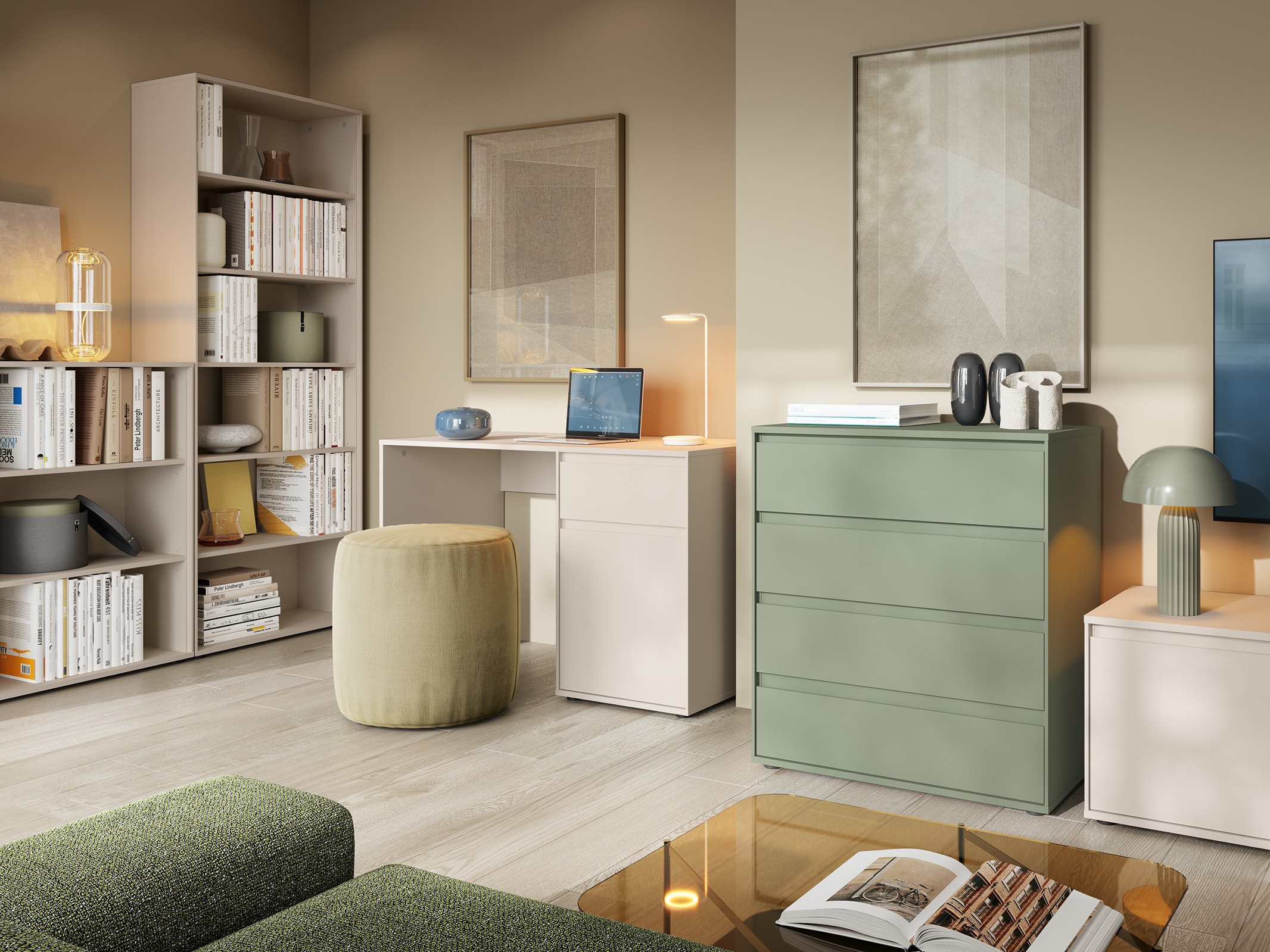 Bookcase Torfiou 112 (Cashmere)
