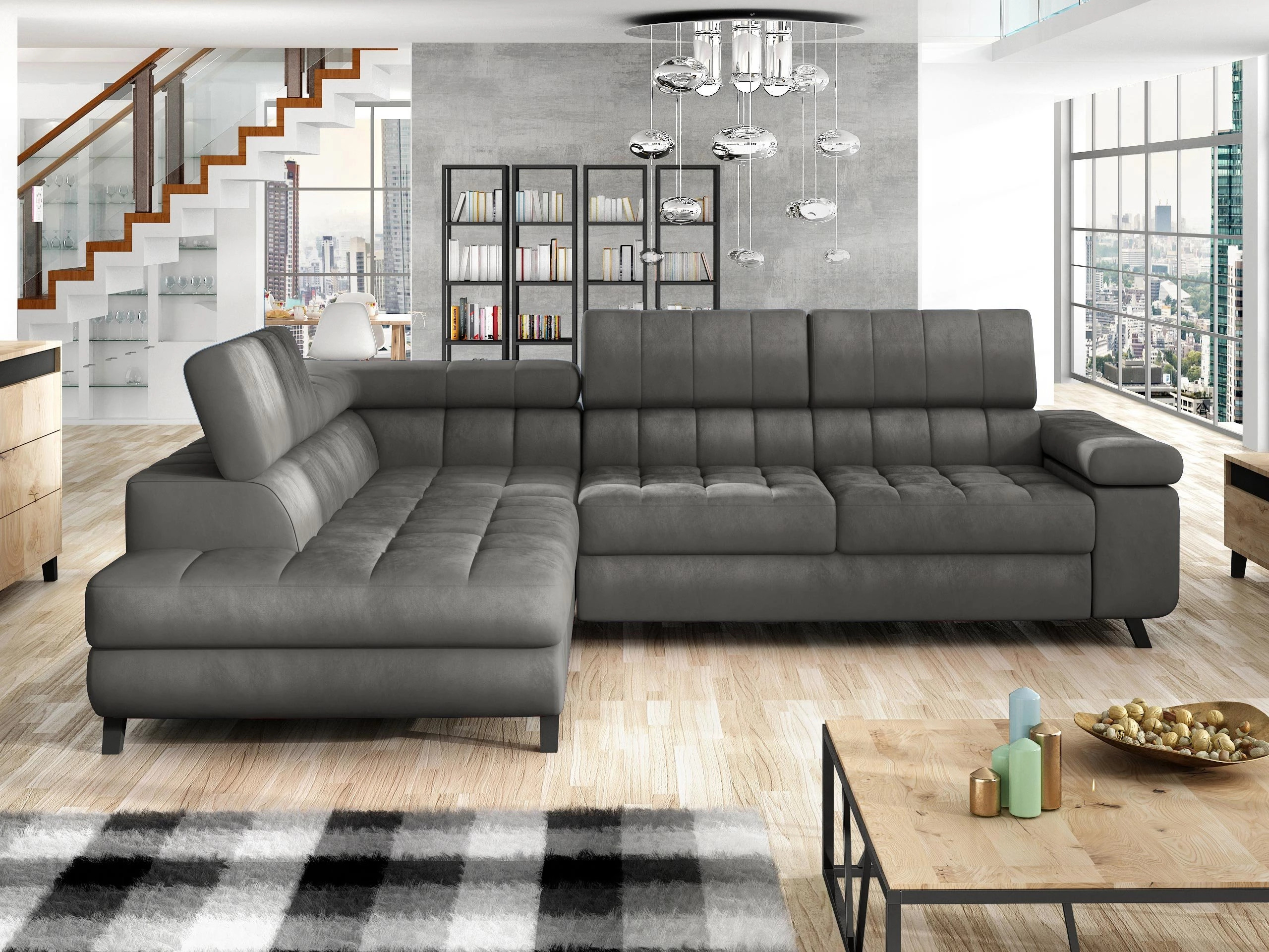 Corner sofa Comfivo Agnus (Magic Velvet 2217)