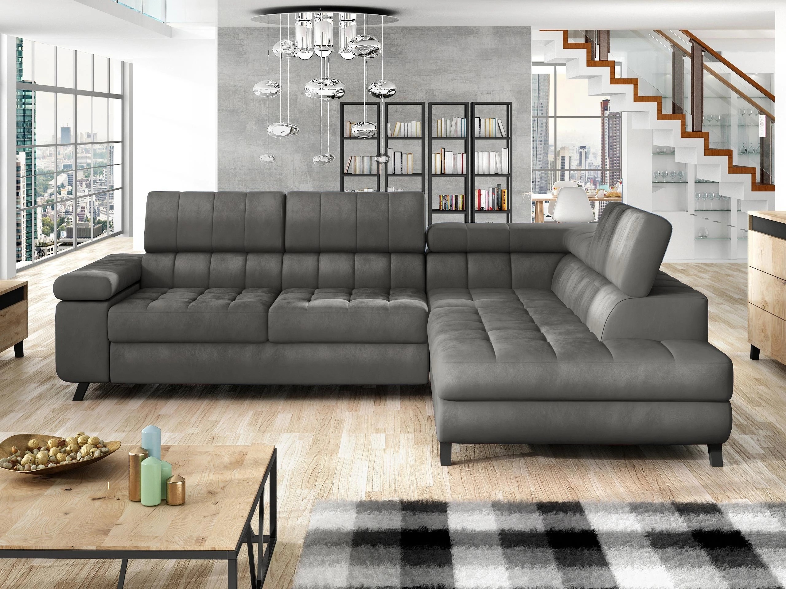 Corner sofa Comfivo Agnus (Magic Velvet 2217)