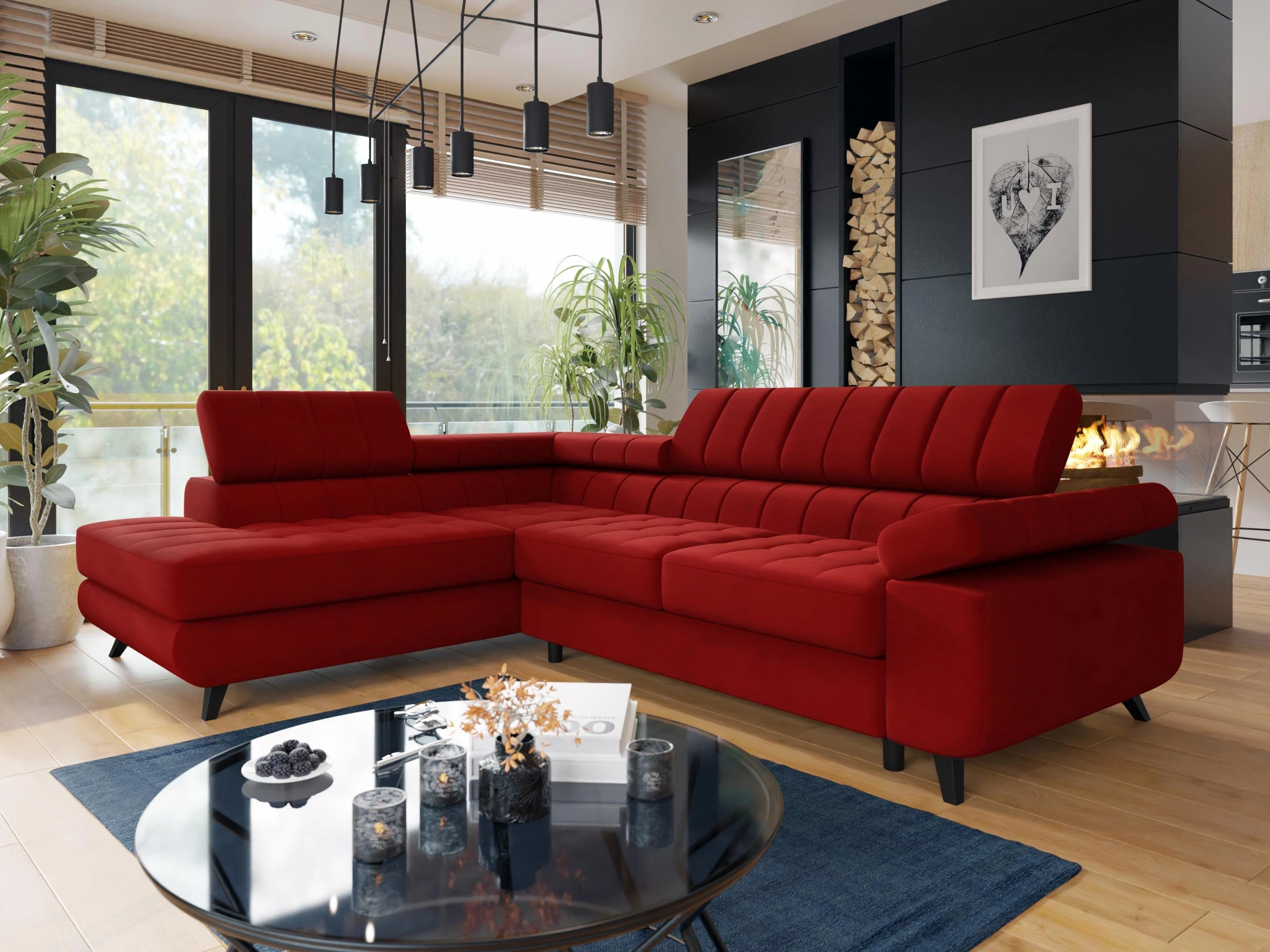 Corner sofa Comfivo Agnus (Venus Velvet 2926)