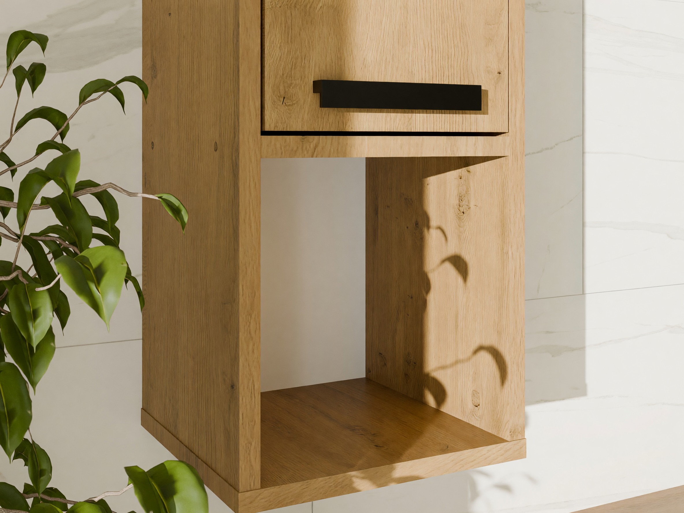 Wall-mounted bathroom cabinet Mandeville 382 (Artisan oak)