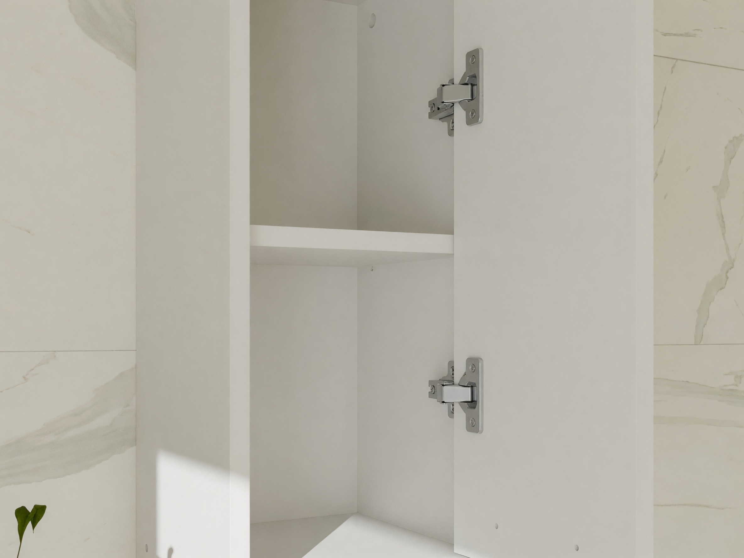 Wall-mounted bathroom cabinet Mandeville 382 (White)