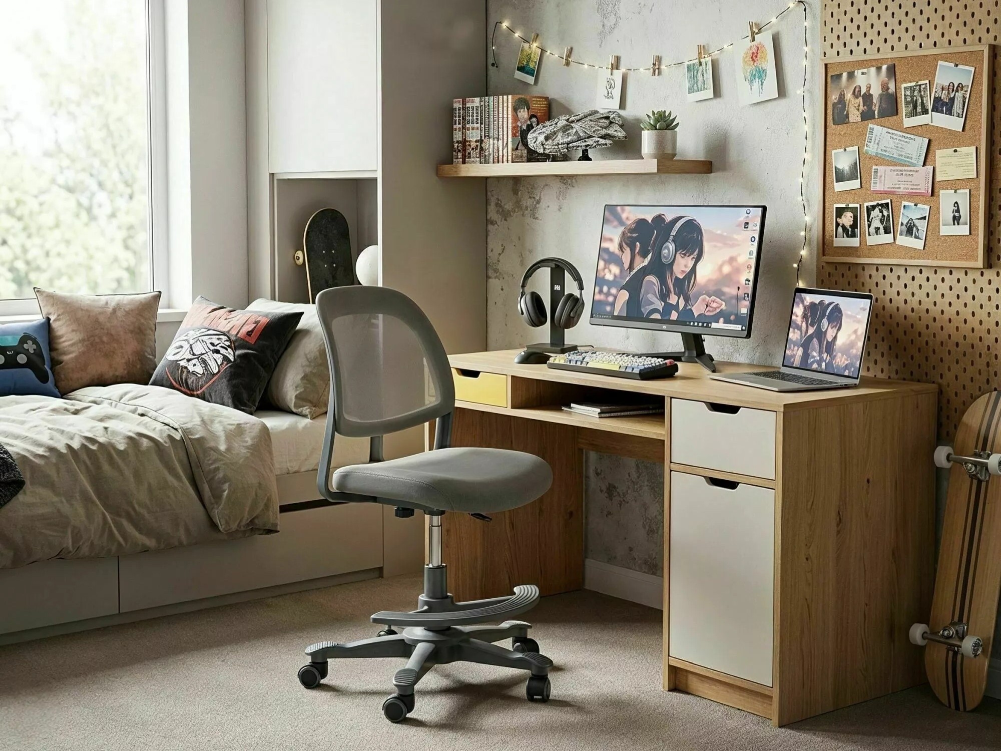 Children's chair Detroit 1037 (Grey)