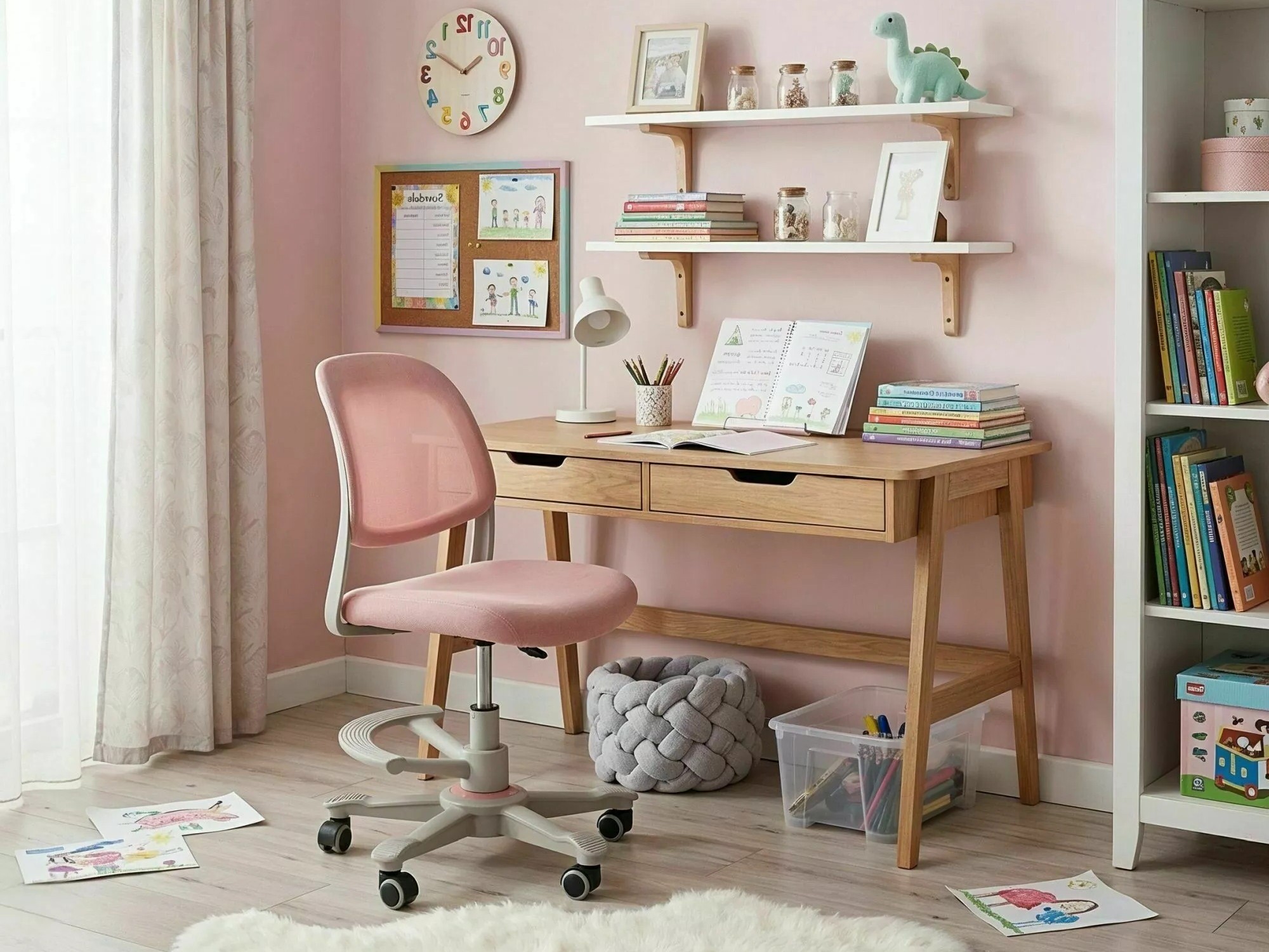 Children's chair Detroit 1037 (Pink)
