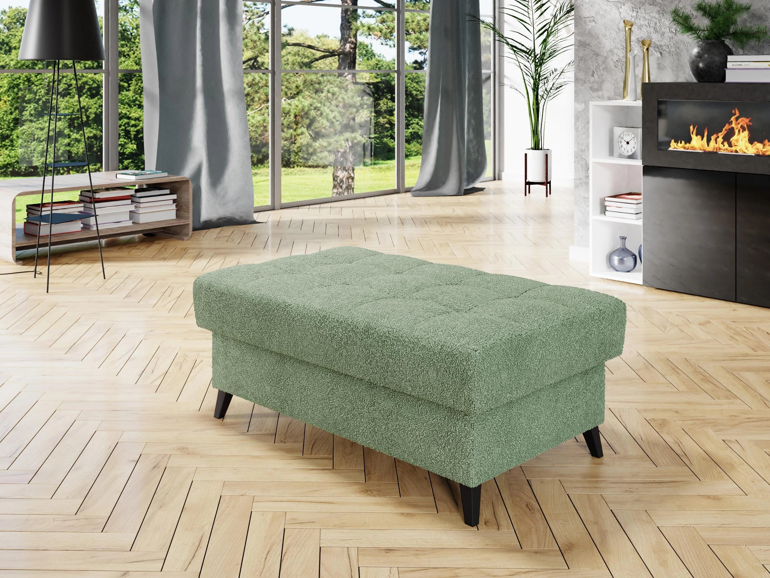Upholstered bench Comfivo Agnus (Boucle Abriamo 10)