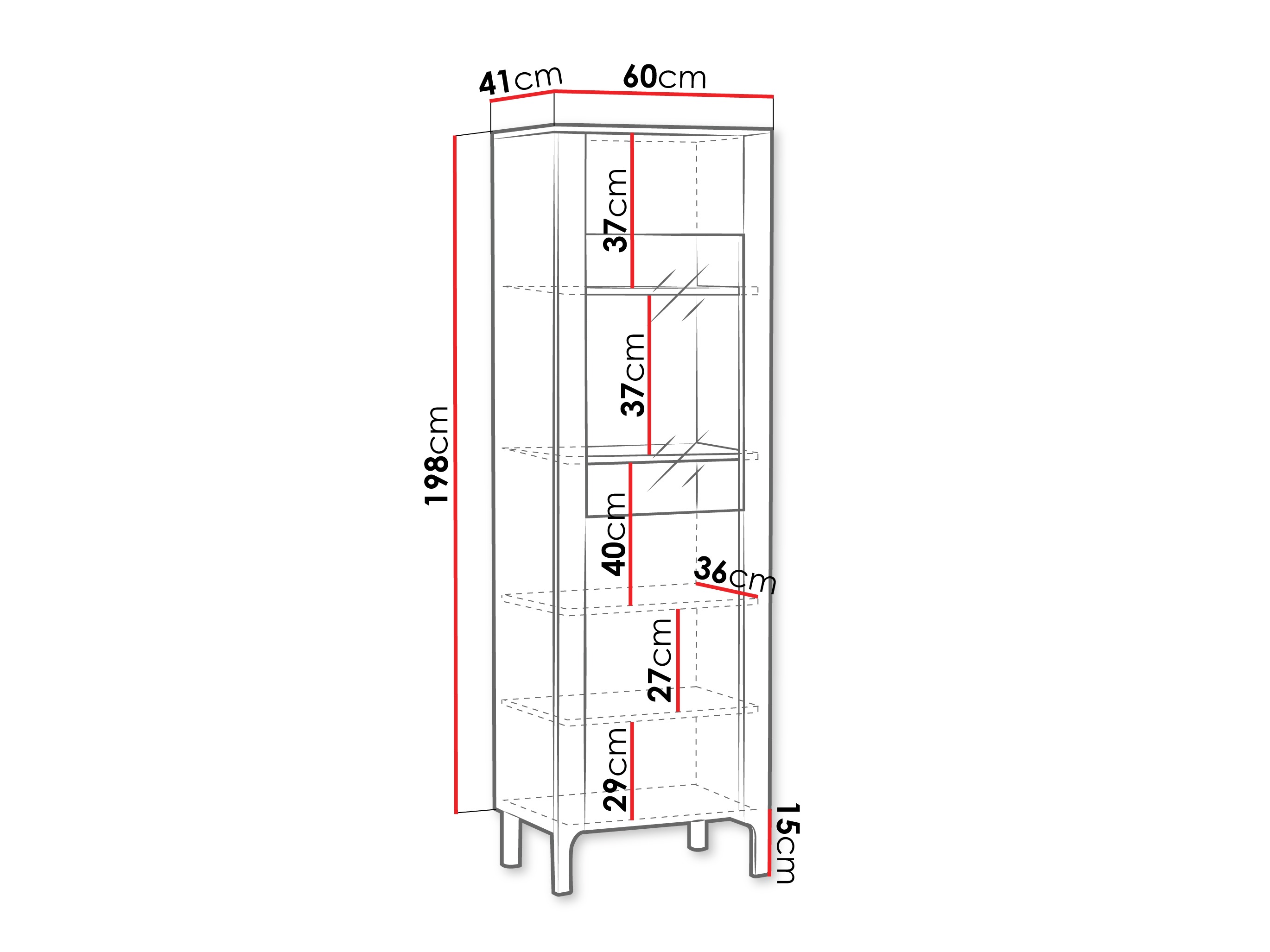 Bookcase Camdela 103