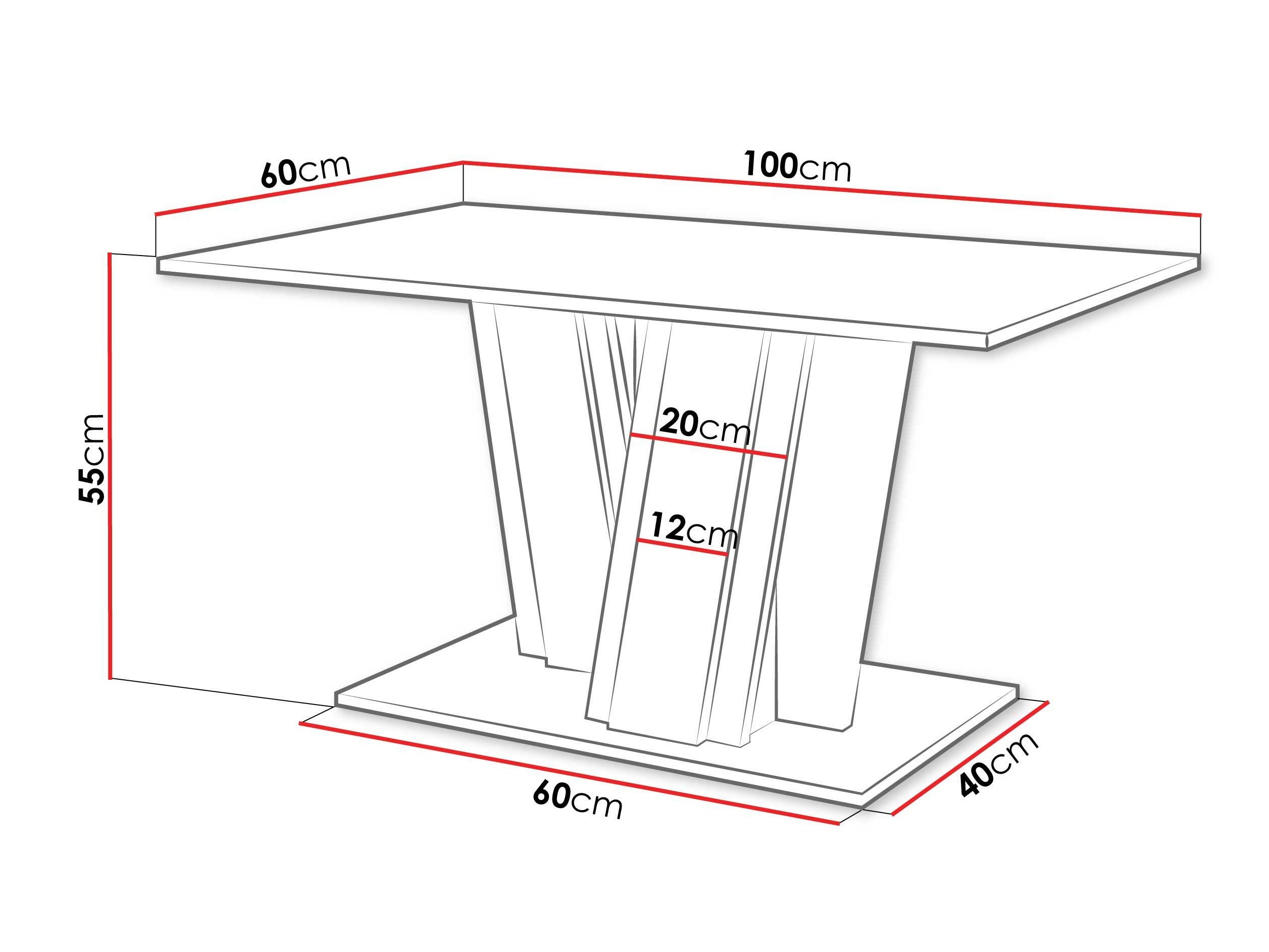 Coffee table Goodyear 138 (Black + Wotan Oak)