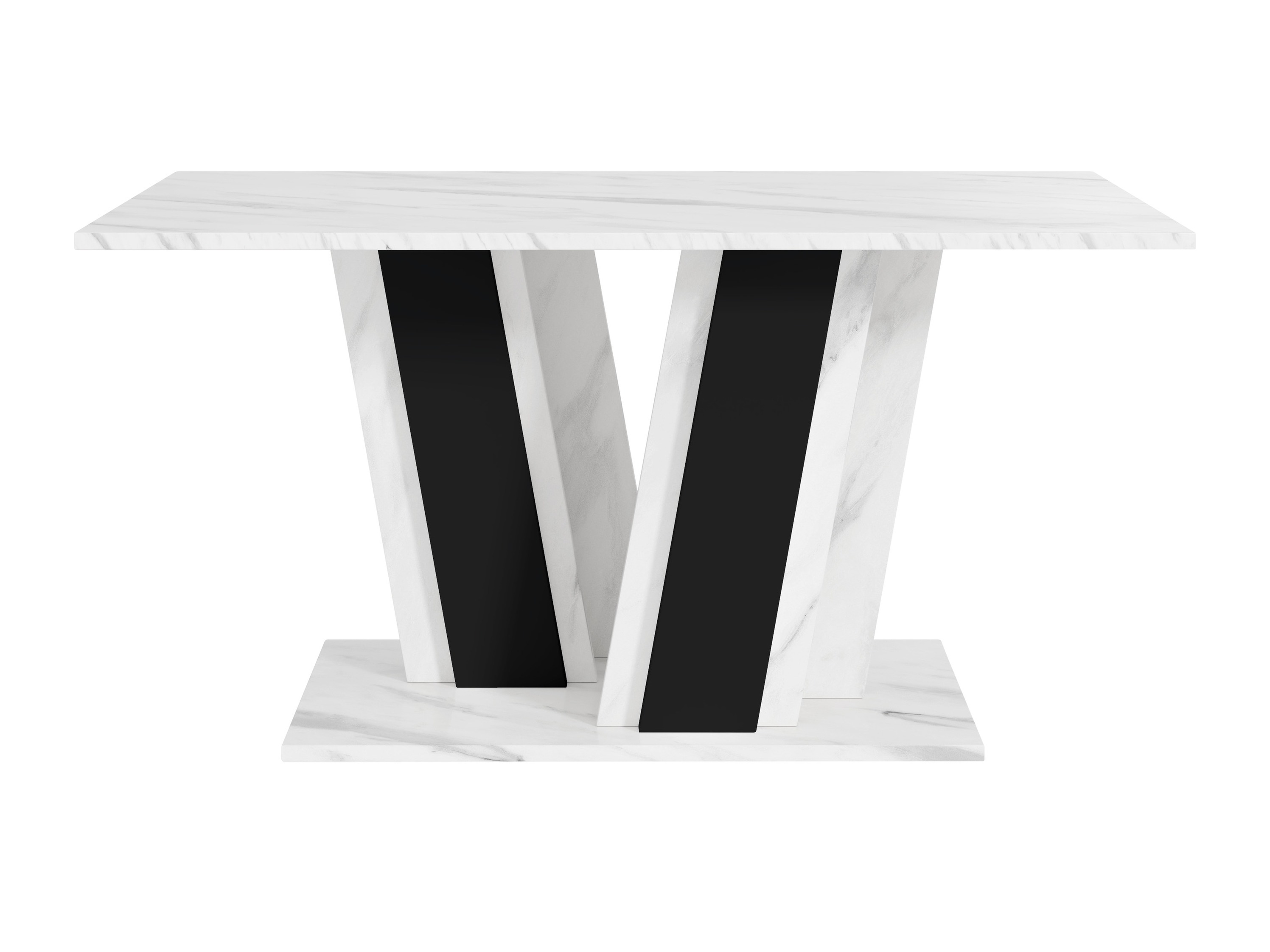 Coffee table Goodyear 138 (White marble + Black)