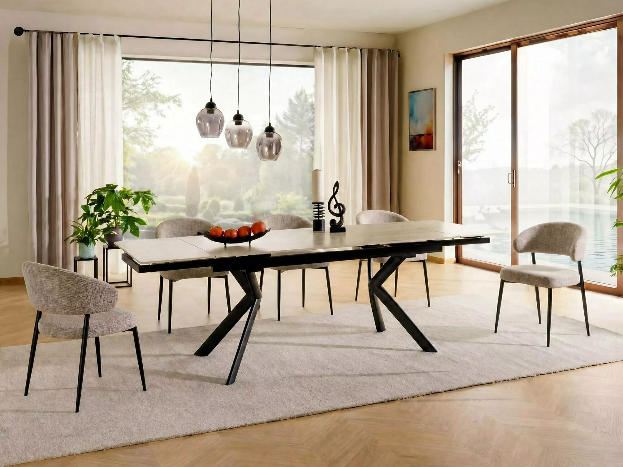 Table Detroit 1039 (Light travertine)