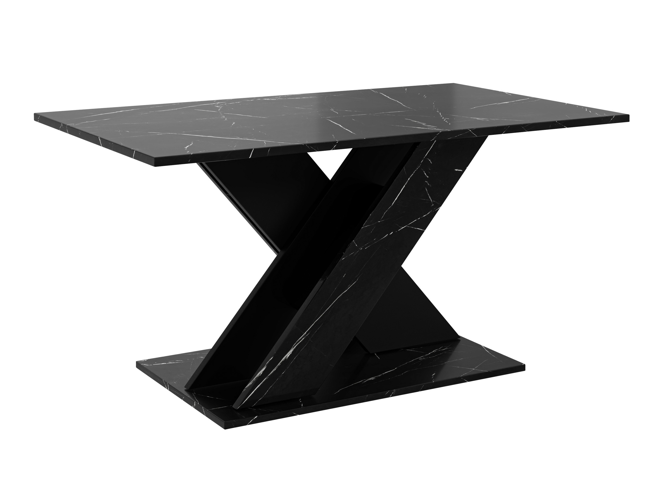 Coffee table Goodyear 140 (Black marble + Black)