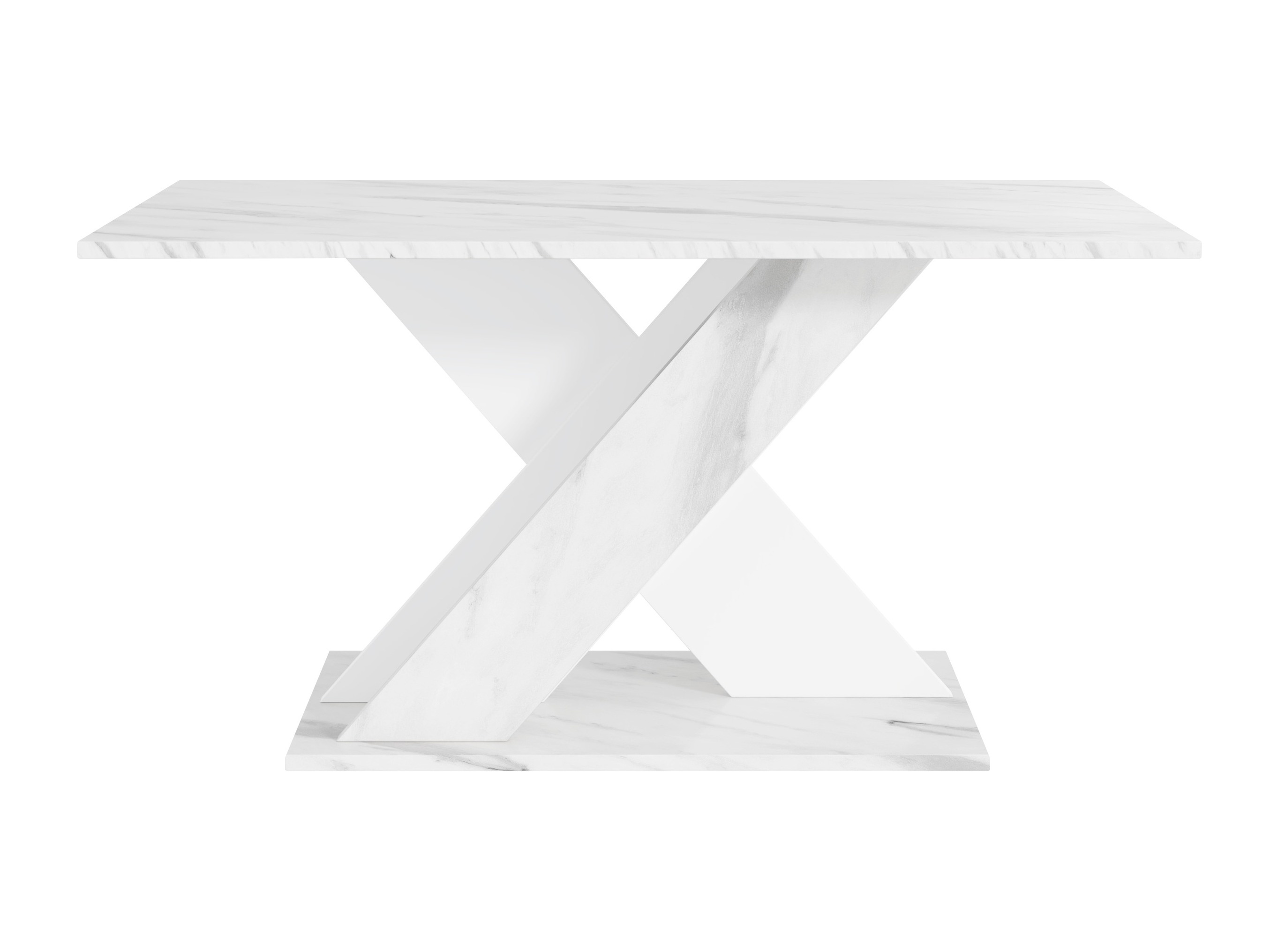 Coffee table Goodyear 140 (White marble + White)