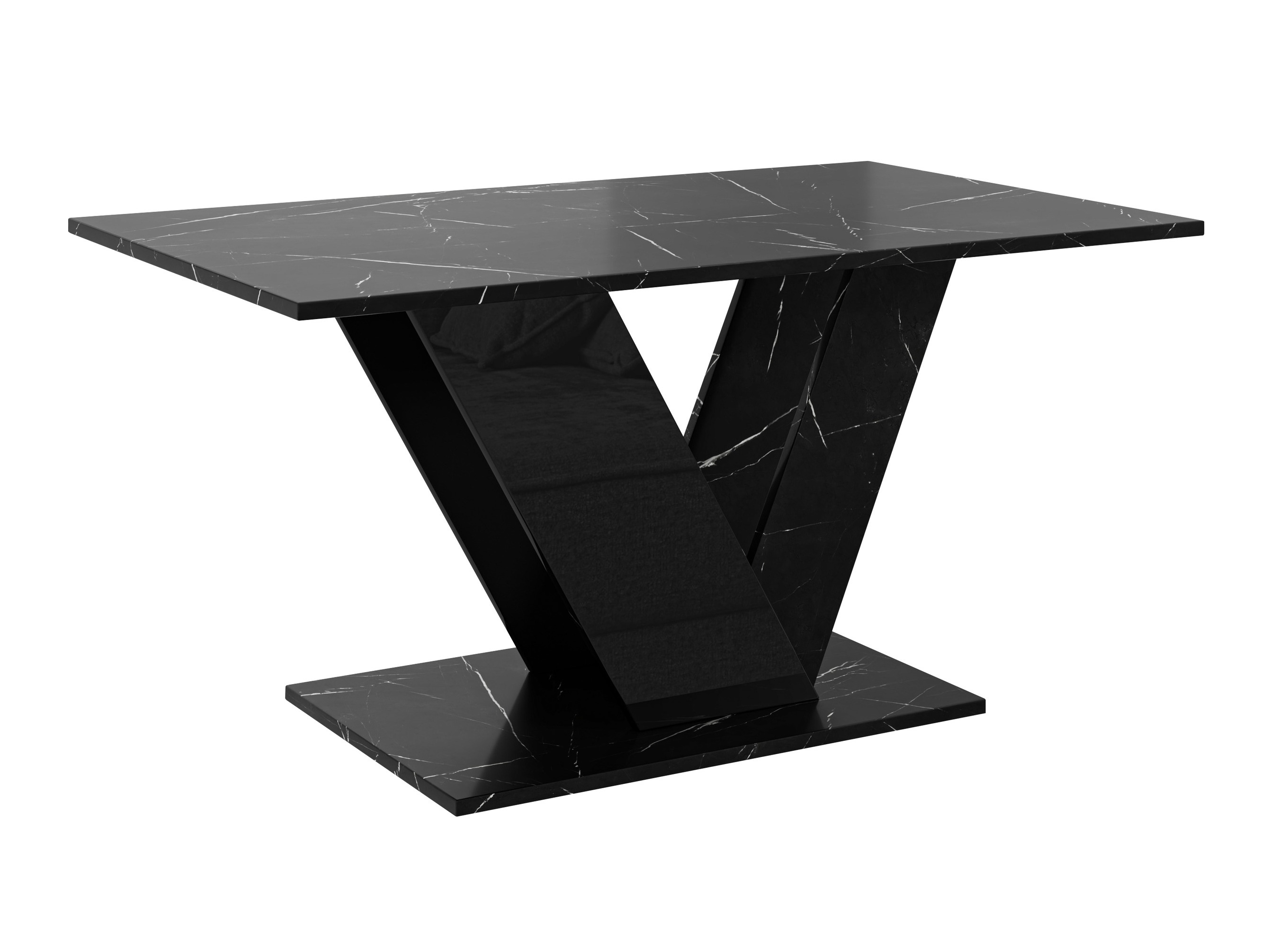 Coffee table Goodyear 142 (Black marble + Black)