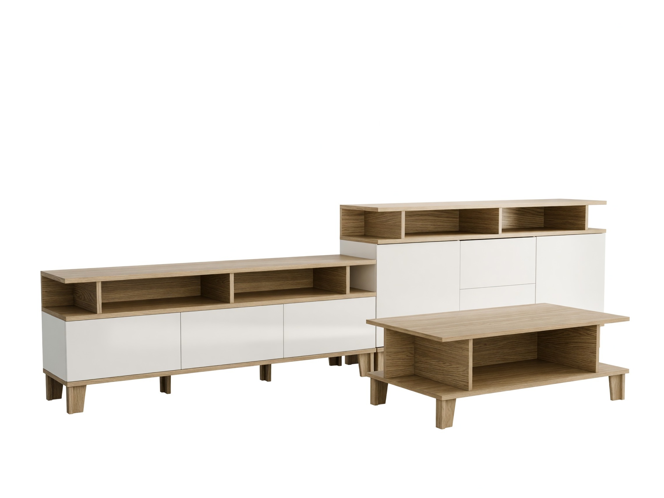 Living room set Evarveru 108 (Matte white)