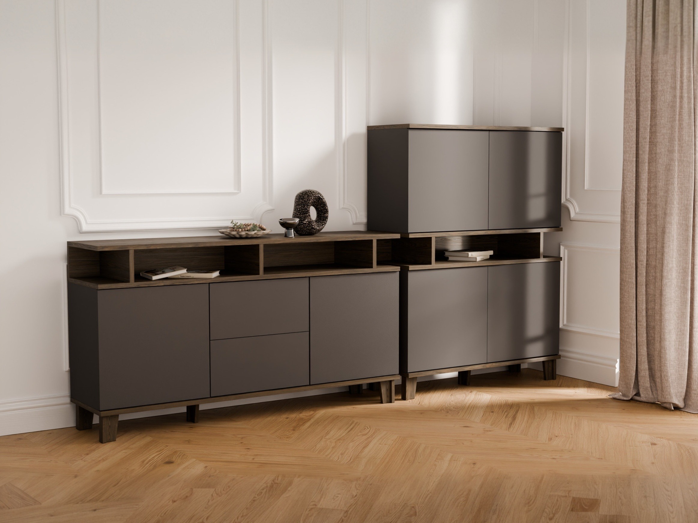 Living room set Evarveru 109 (Anthracite)