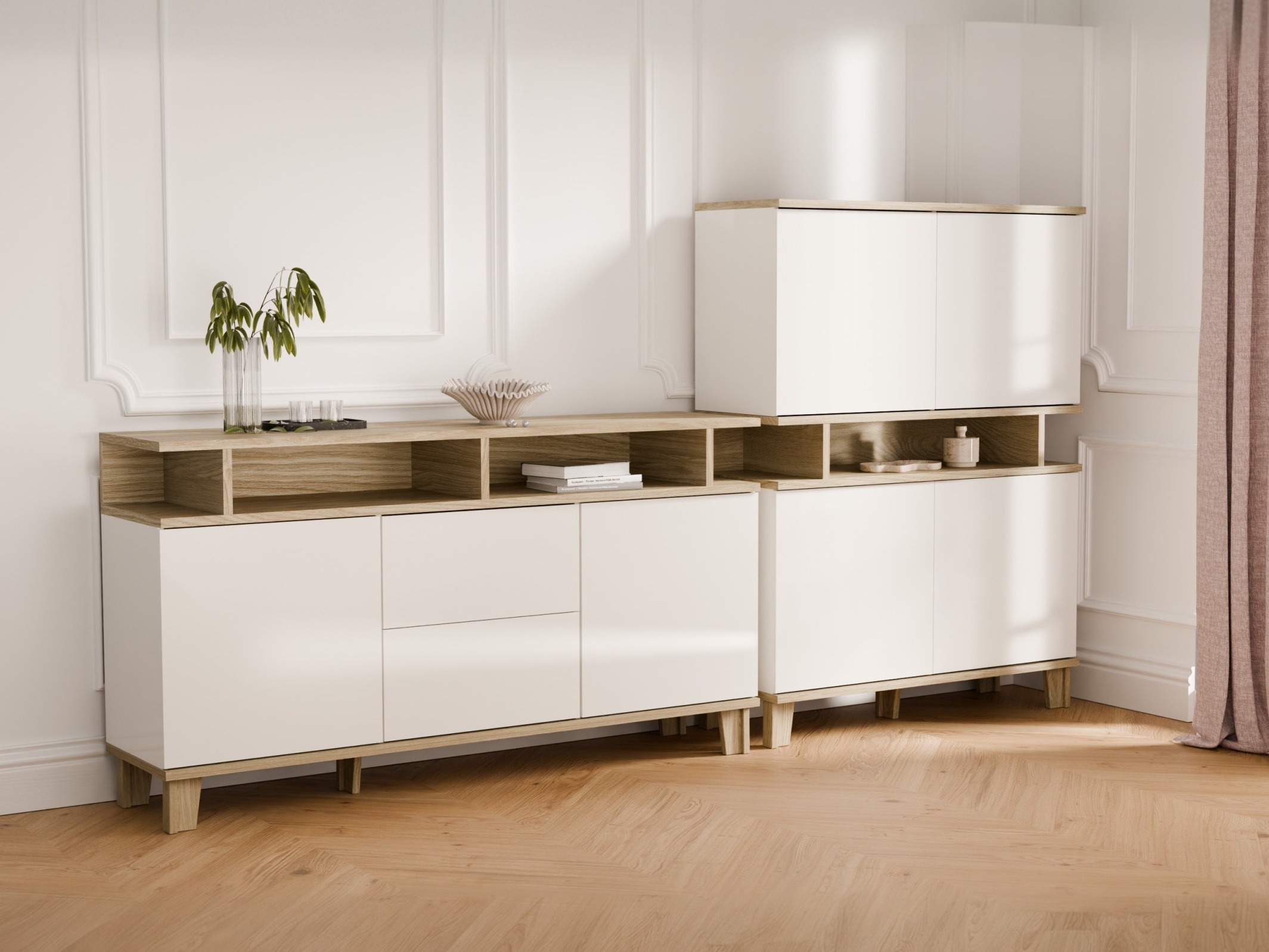 Living room set Evarveru 109 (Matte white)