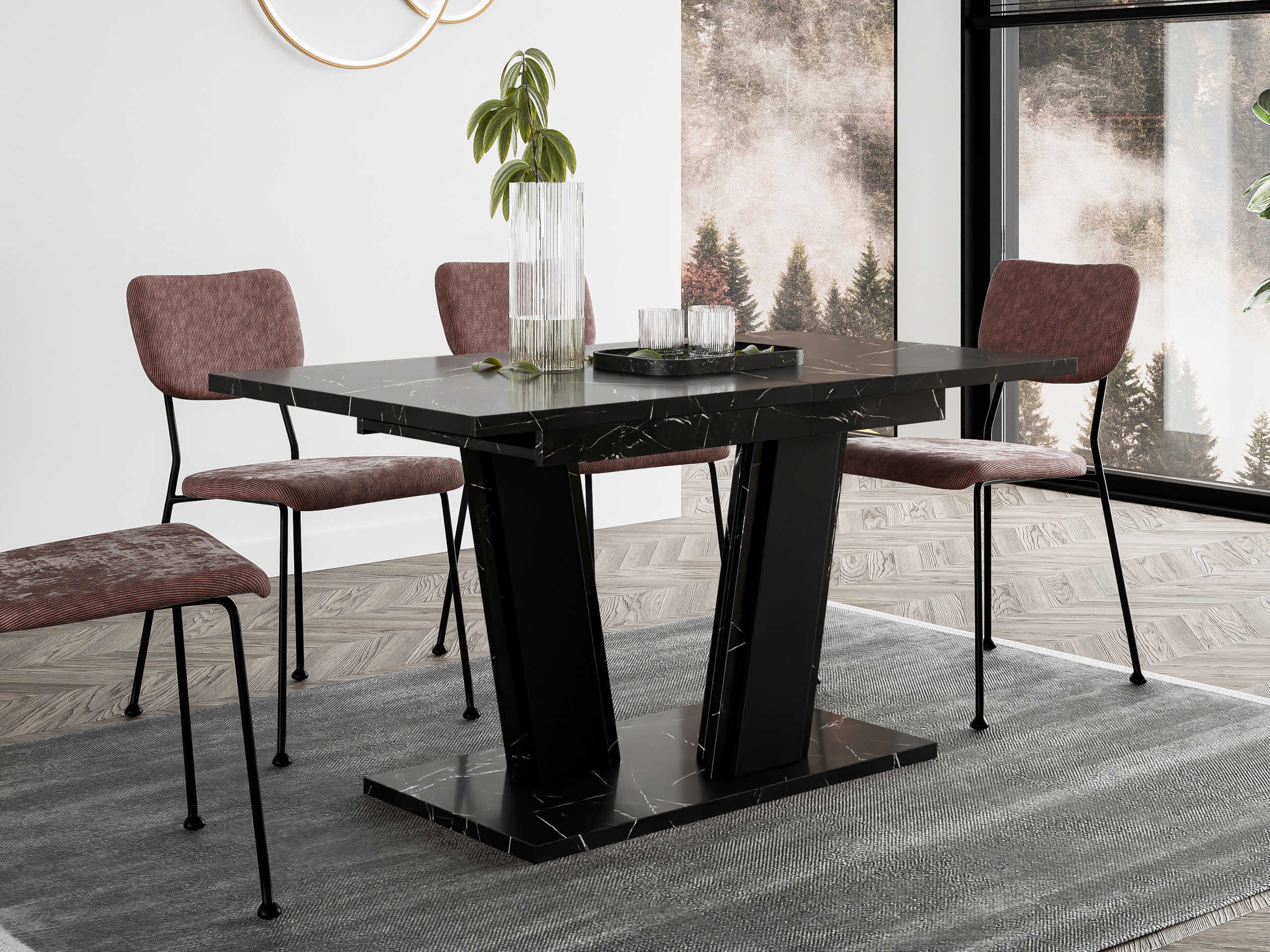 Table Goodyear 139 (Black marble + Black)