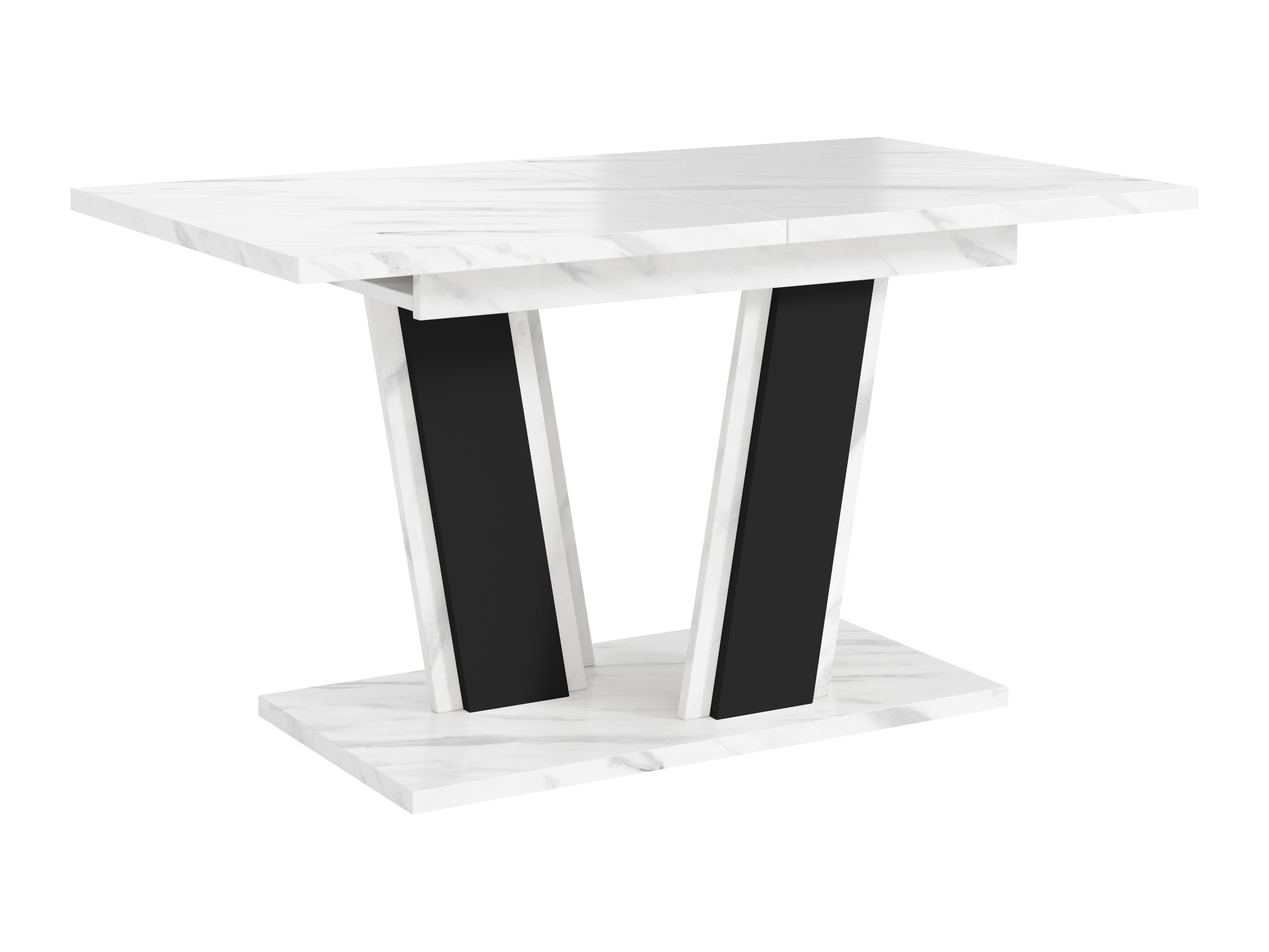 Table Goodyear 139 (White marble + Black)