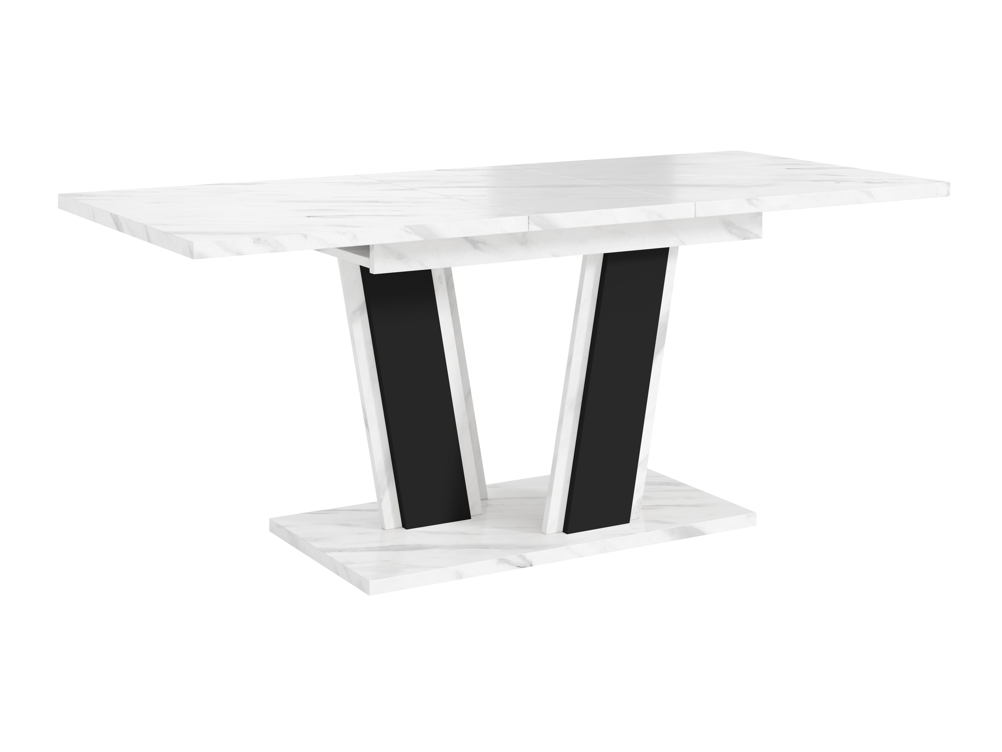 Table Goodyear 139 (White marble + Black)