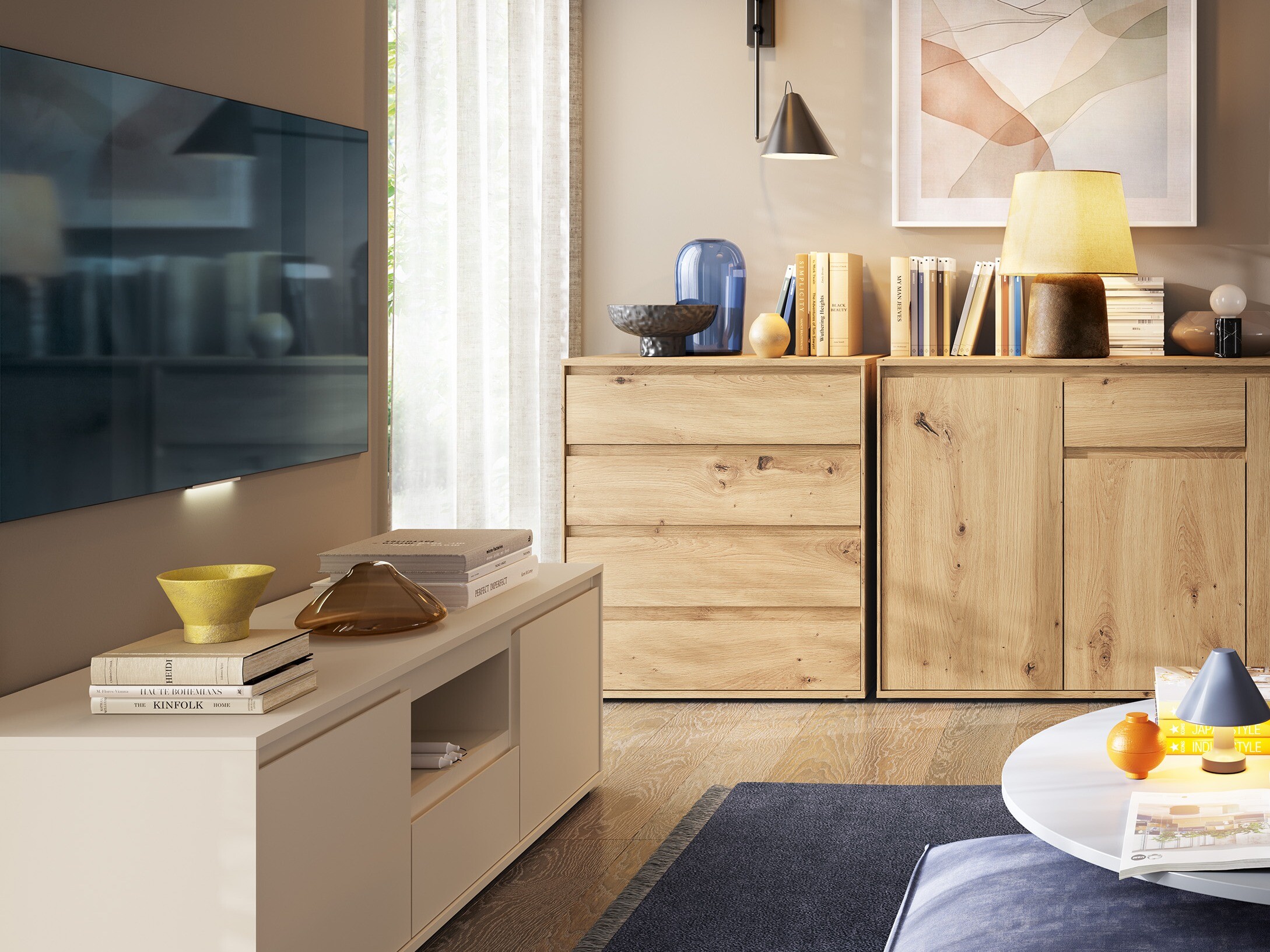 Chest of drawers Torfiou 121 (Artisan oak)