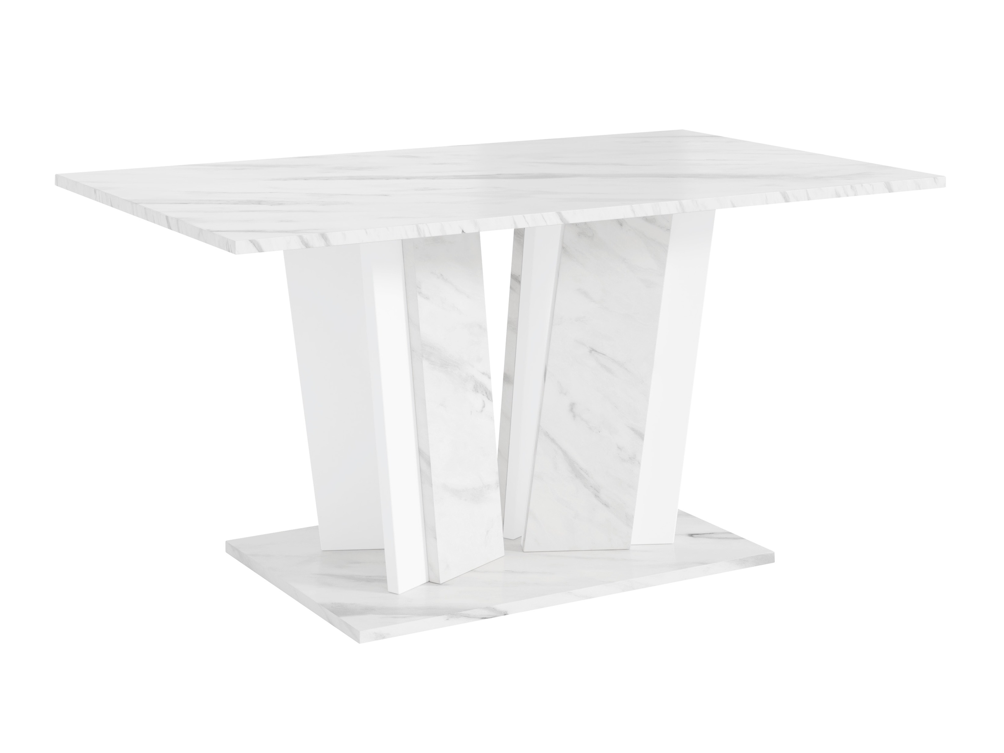 Coffee table Goodyear 143 (White marble + White)