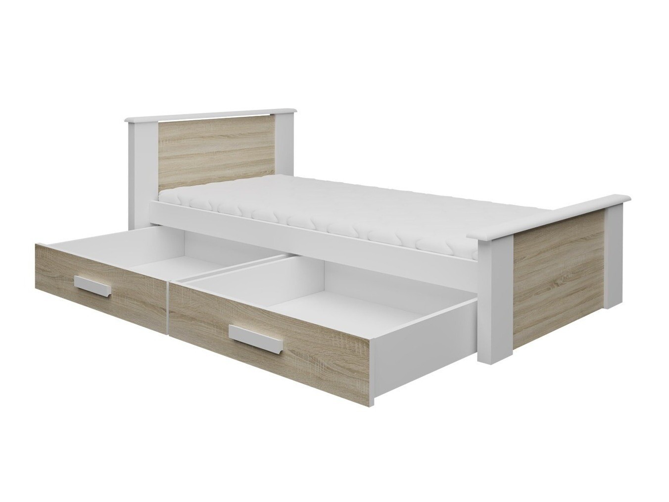 Bed Henderson 116 (White + Cashmere)