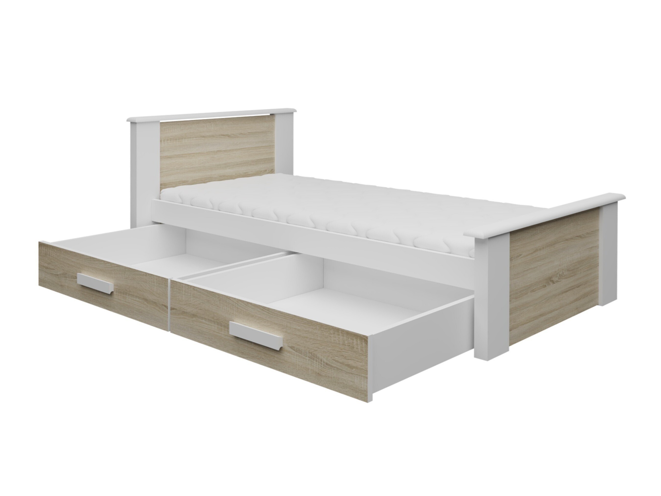 Bed Henderson 116 (White + Cashmere)