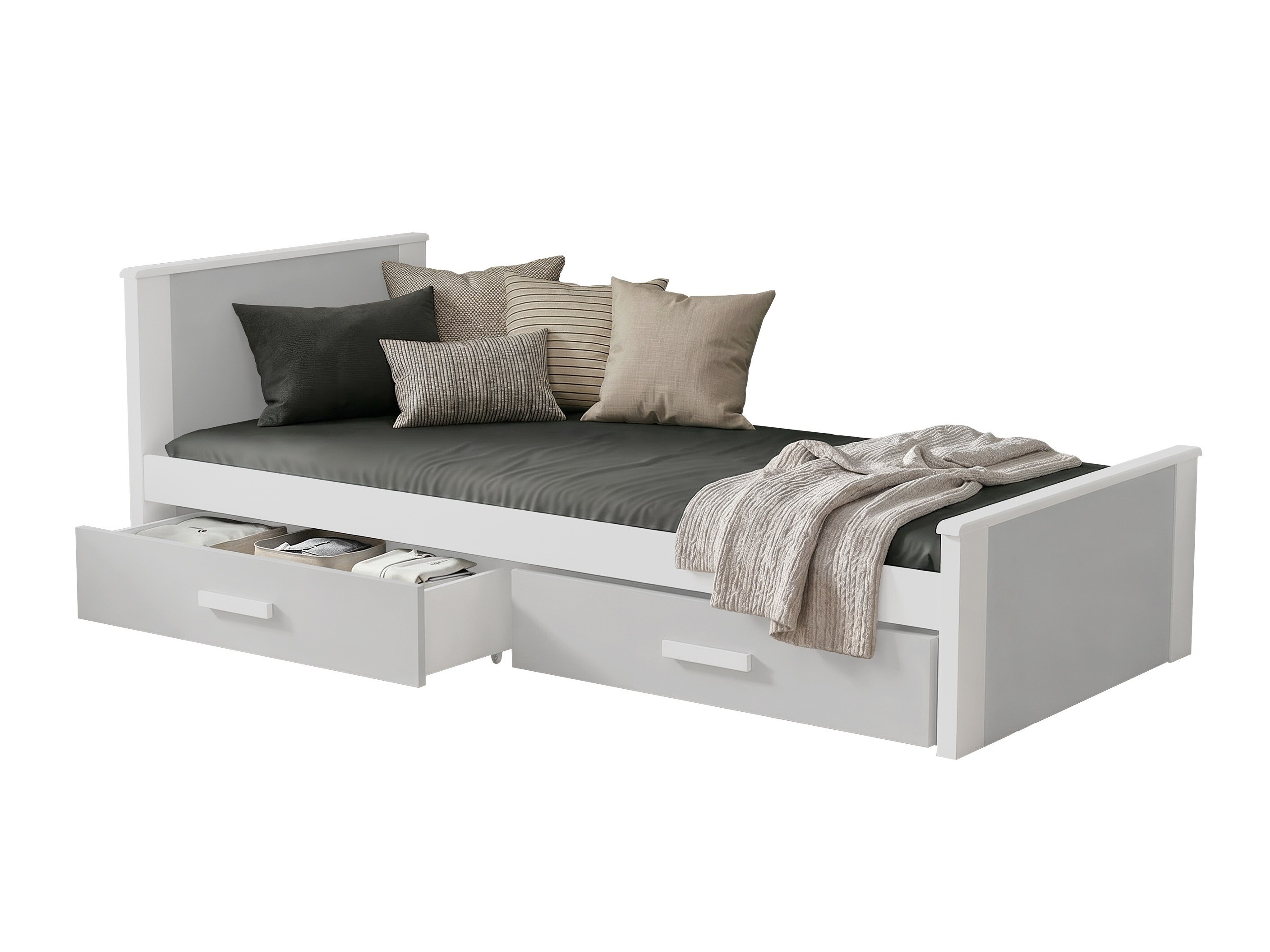 Bed Henderson 116 (White + Grey)