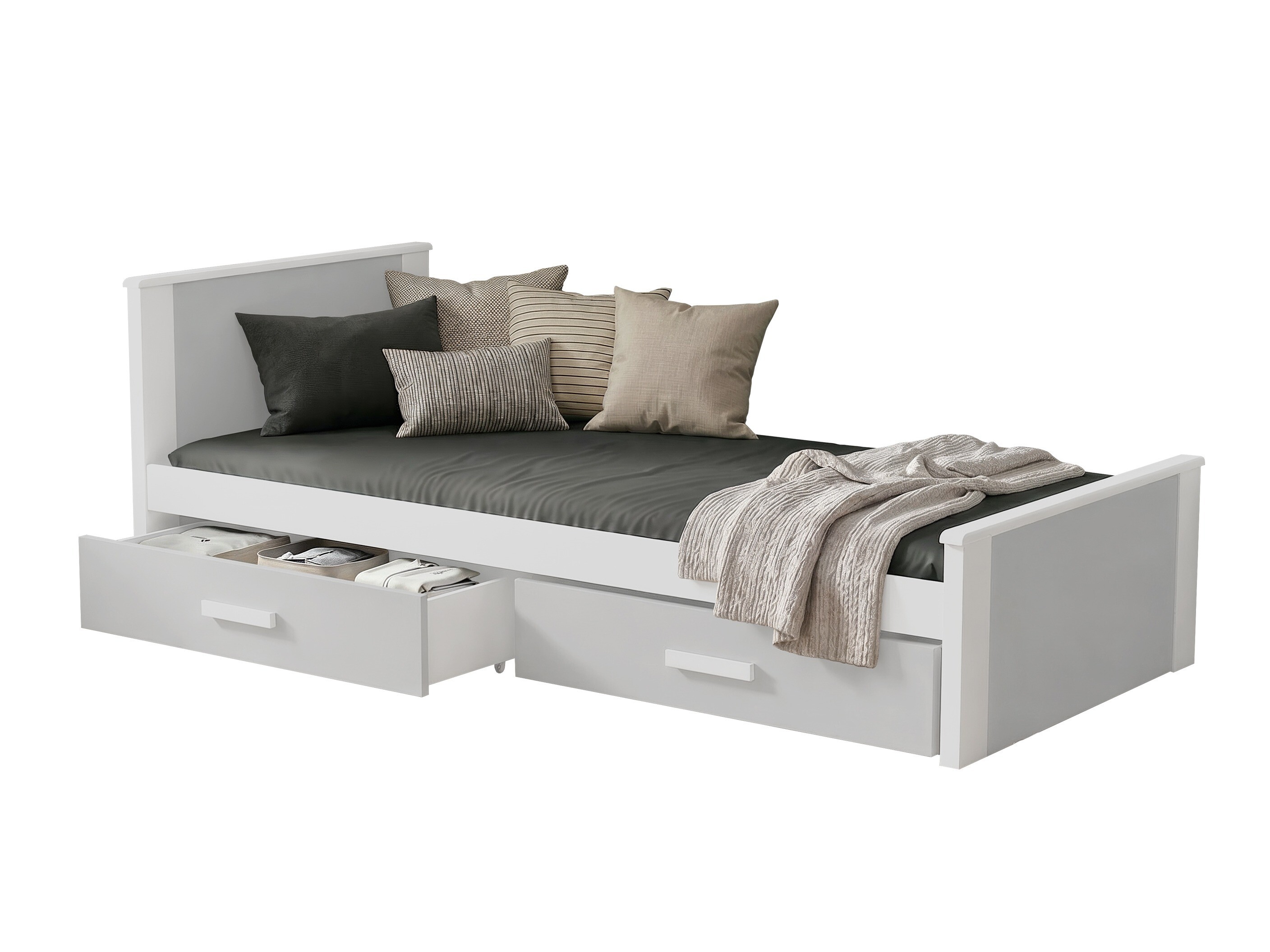 Bed Henderson 116 (White + Grey)
