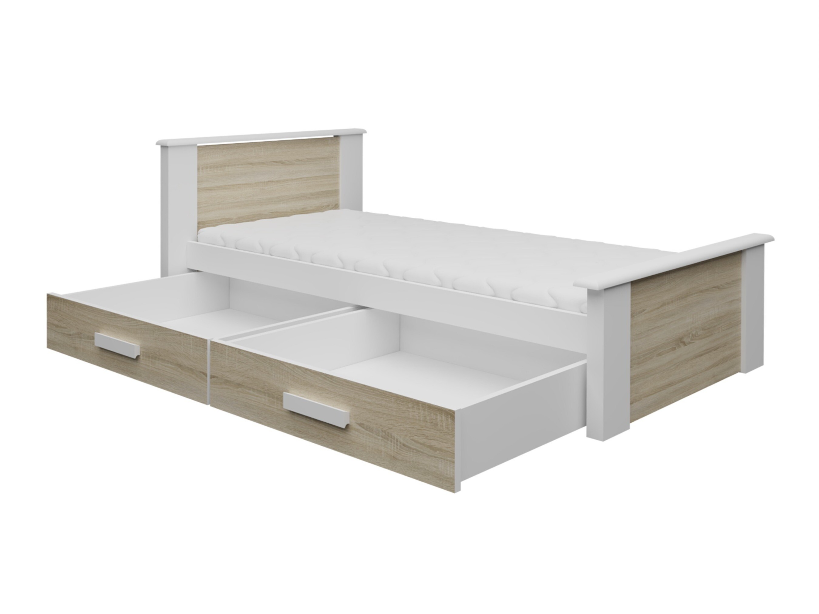 Bed Henderson 116 (White + Grey)