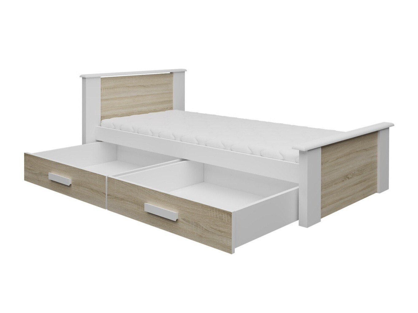 Bed Henderson 116 (White + Trufel)