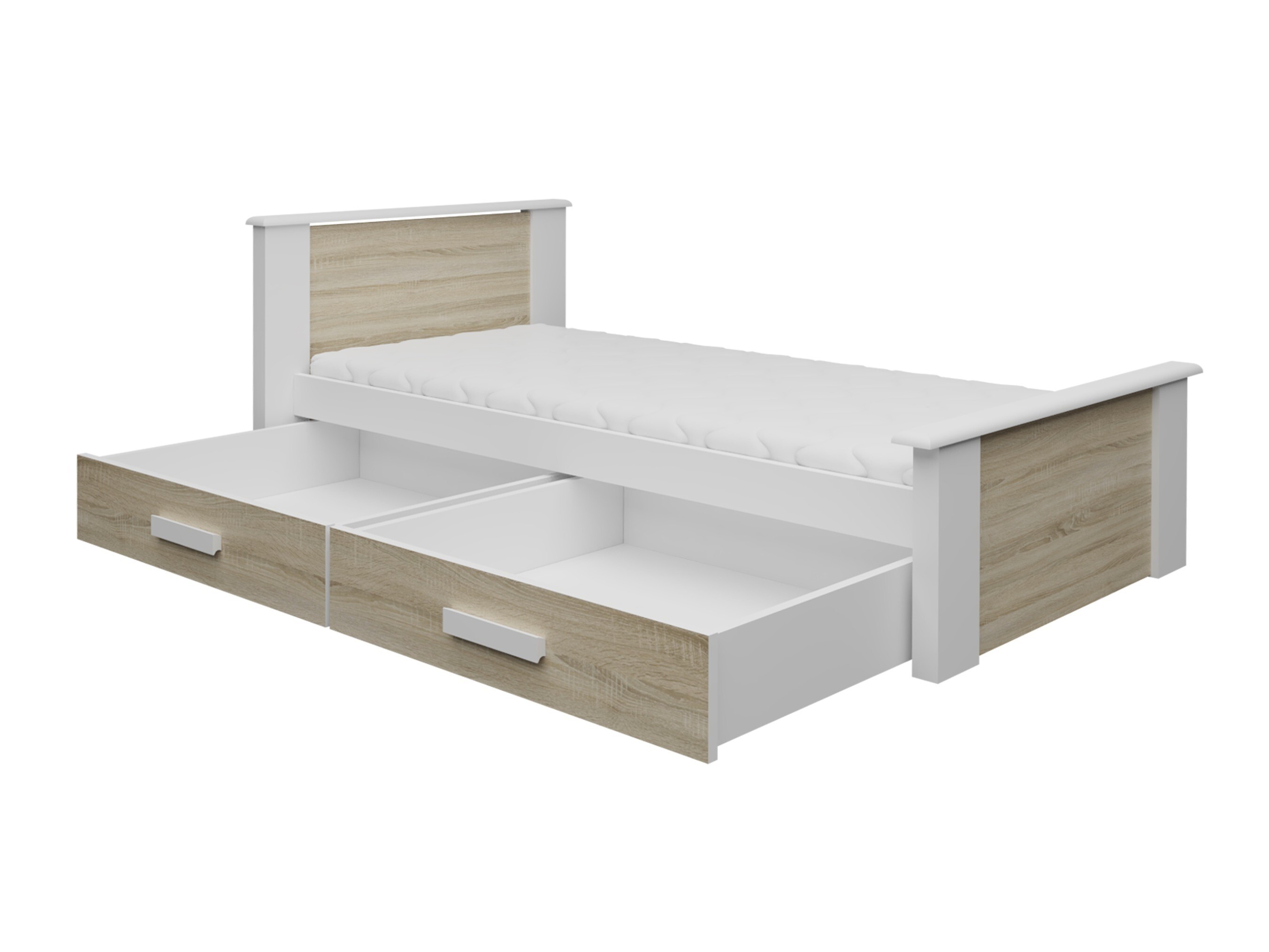 Bed Henderson 116 (White + Trufel)