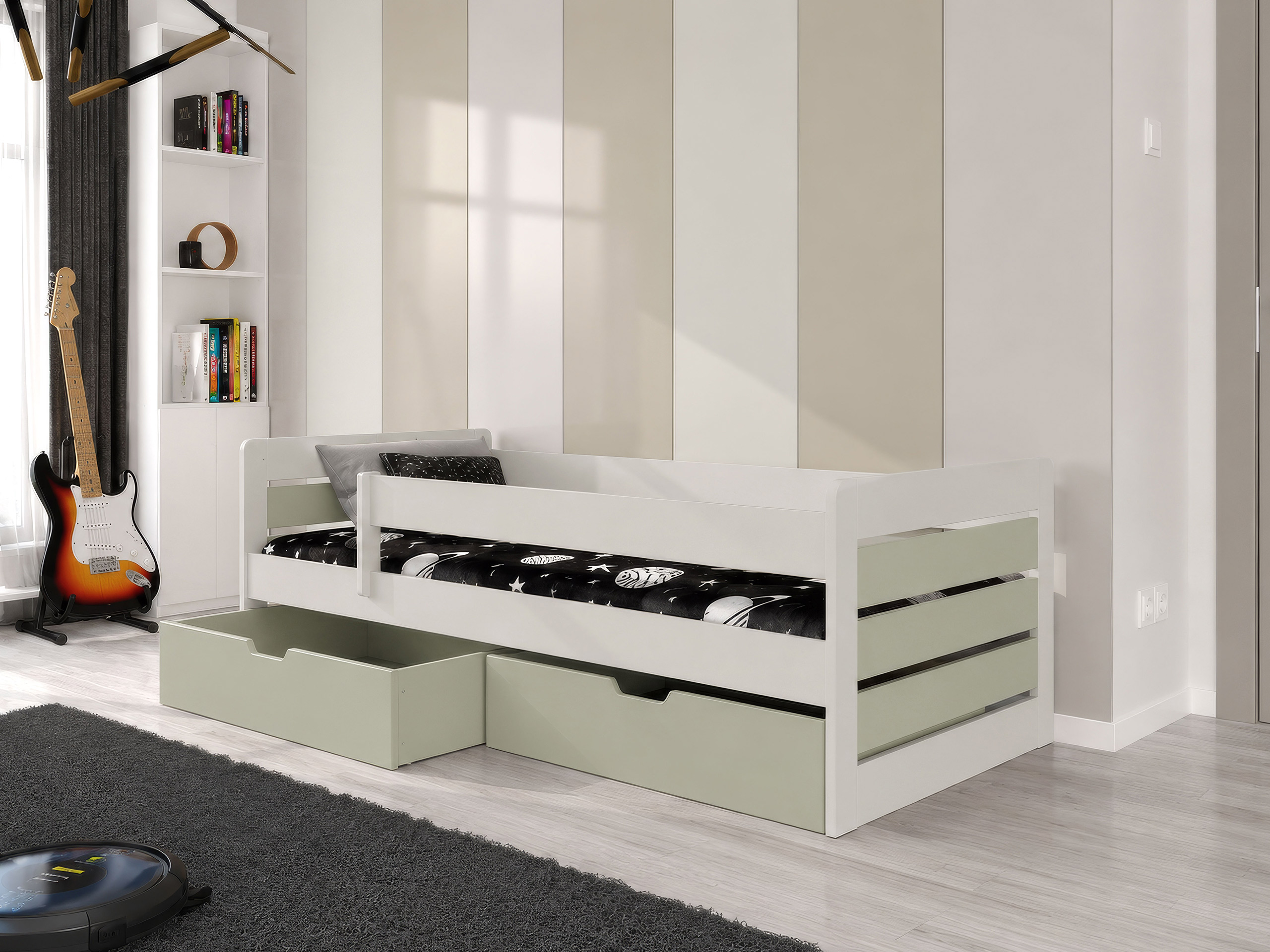 Bed Henderson 173 (Cashmere + Light olive tree)