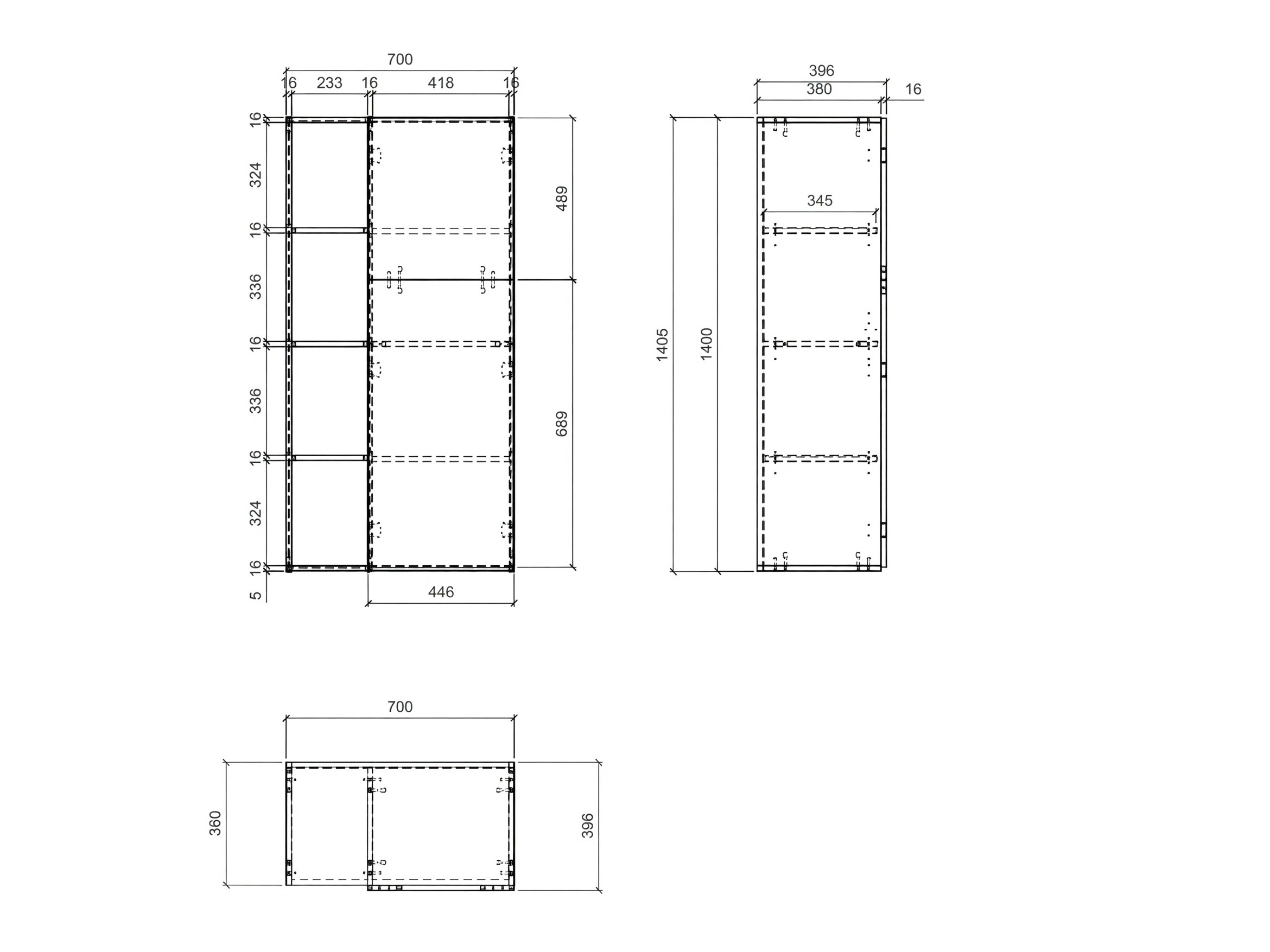 Bookcase Floveni 102