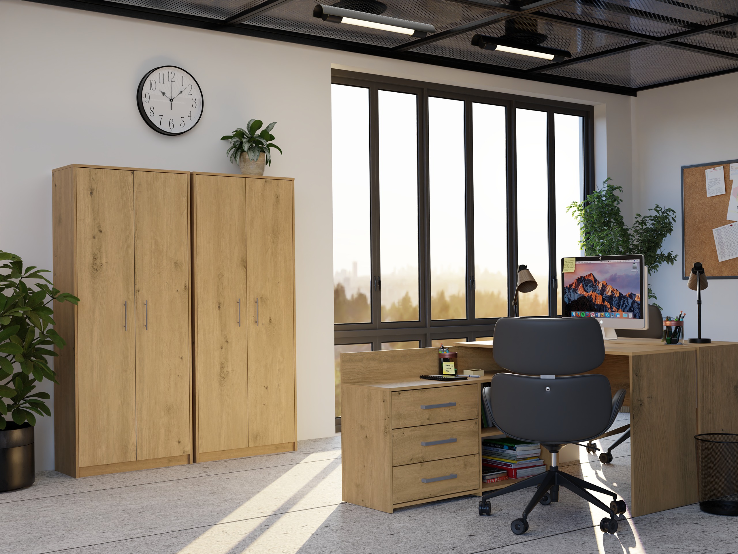 Bookcase Mandeville 196 (Artisan oak)