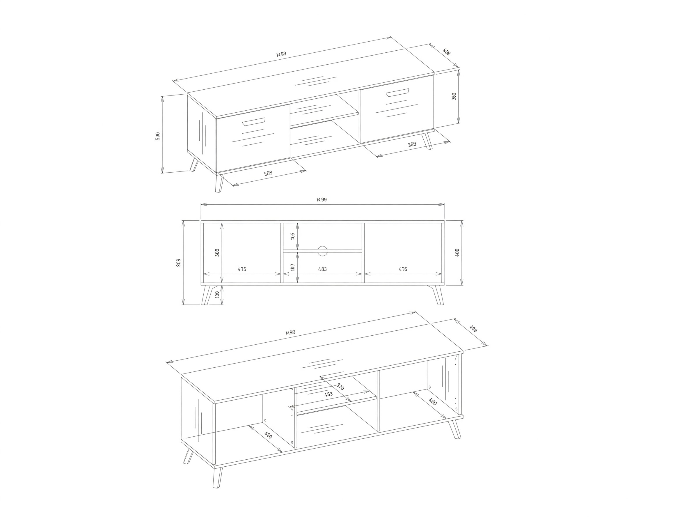 TV stand Telue 104