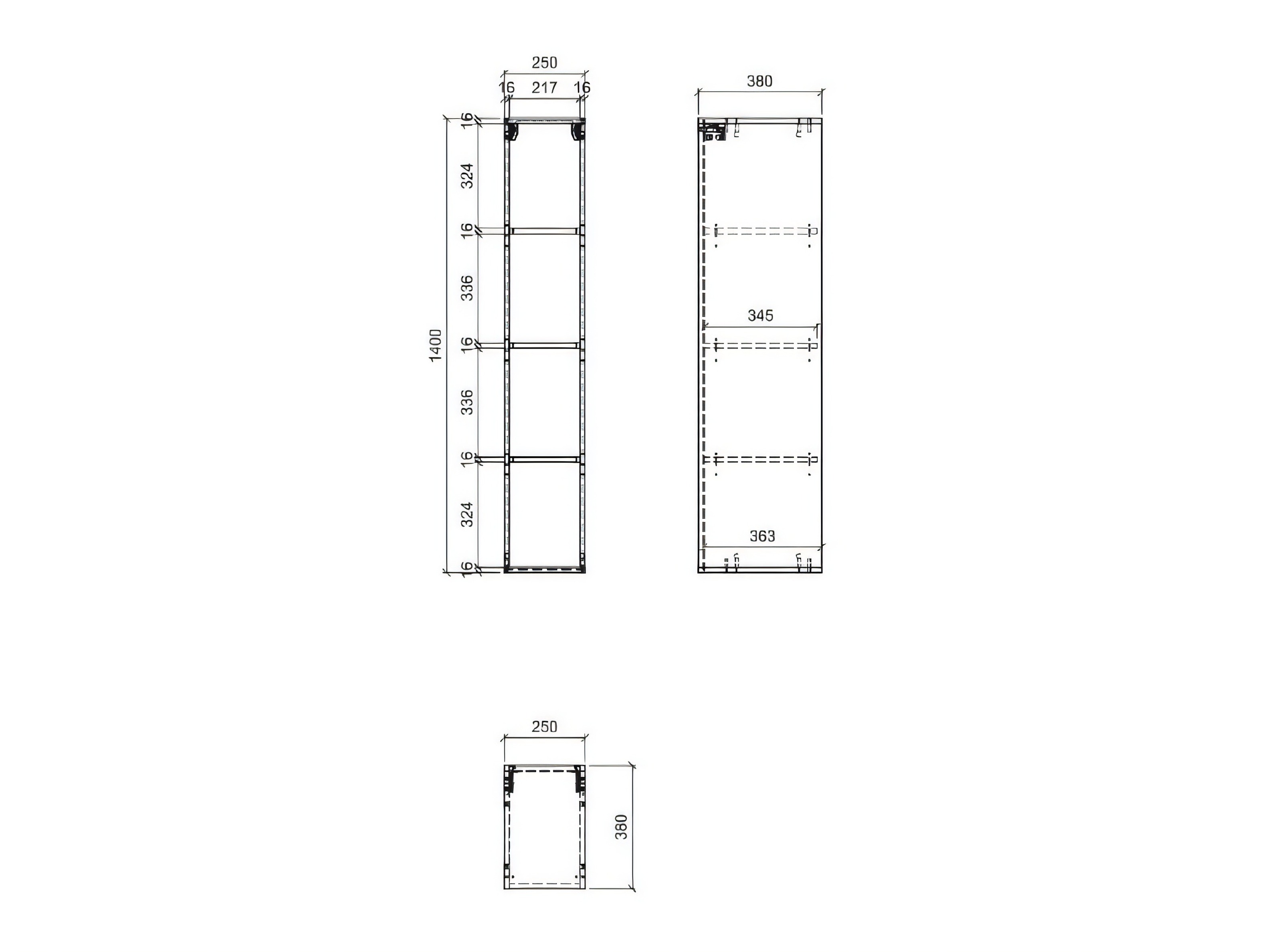 Wall shelf Floveni 108