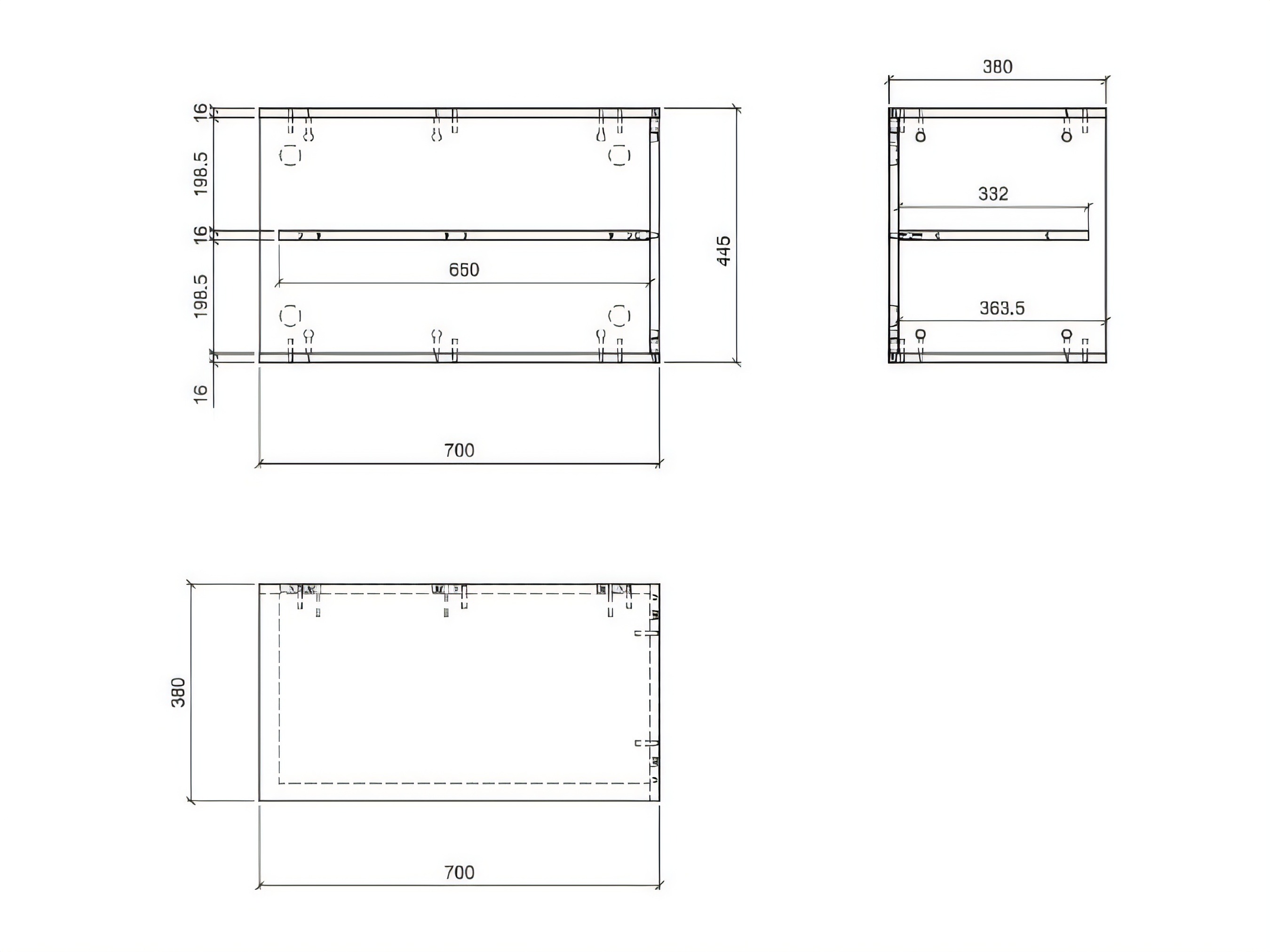 Wall shelf Floveni 110
