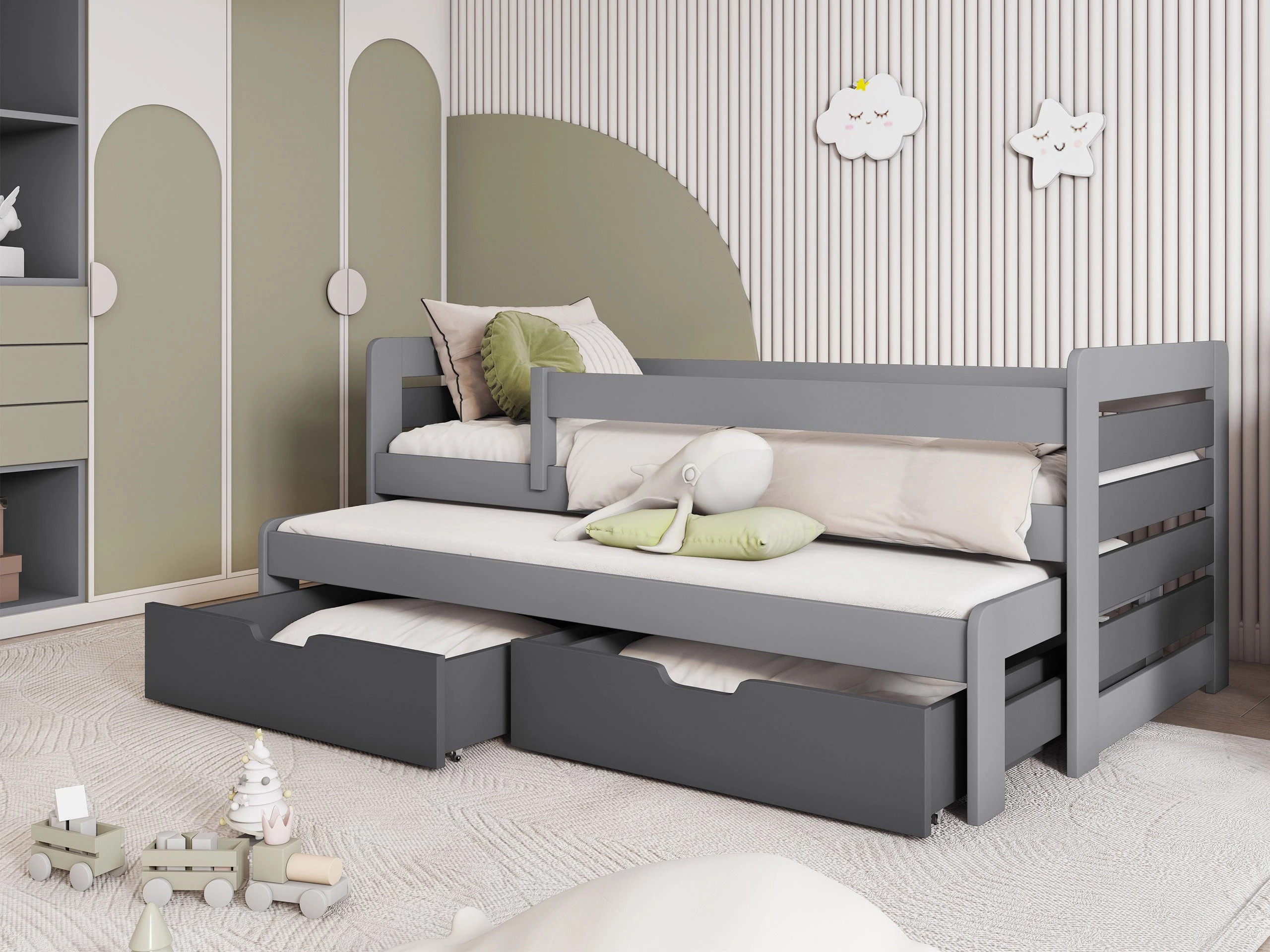 Bed Henderson 127 (Grey + Graphite)