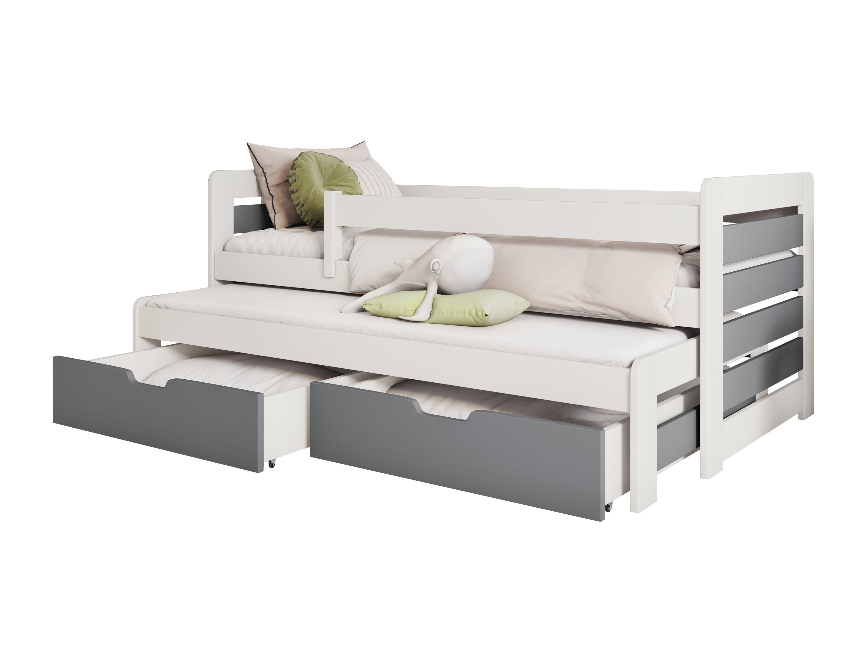 Bed Henderson 127 (White + Grey)