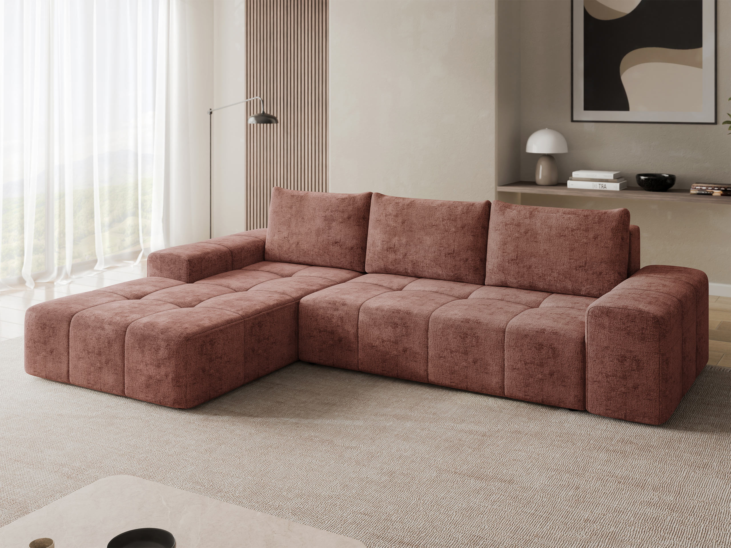 Corner sofa Comfivo 591 (Milky 10)